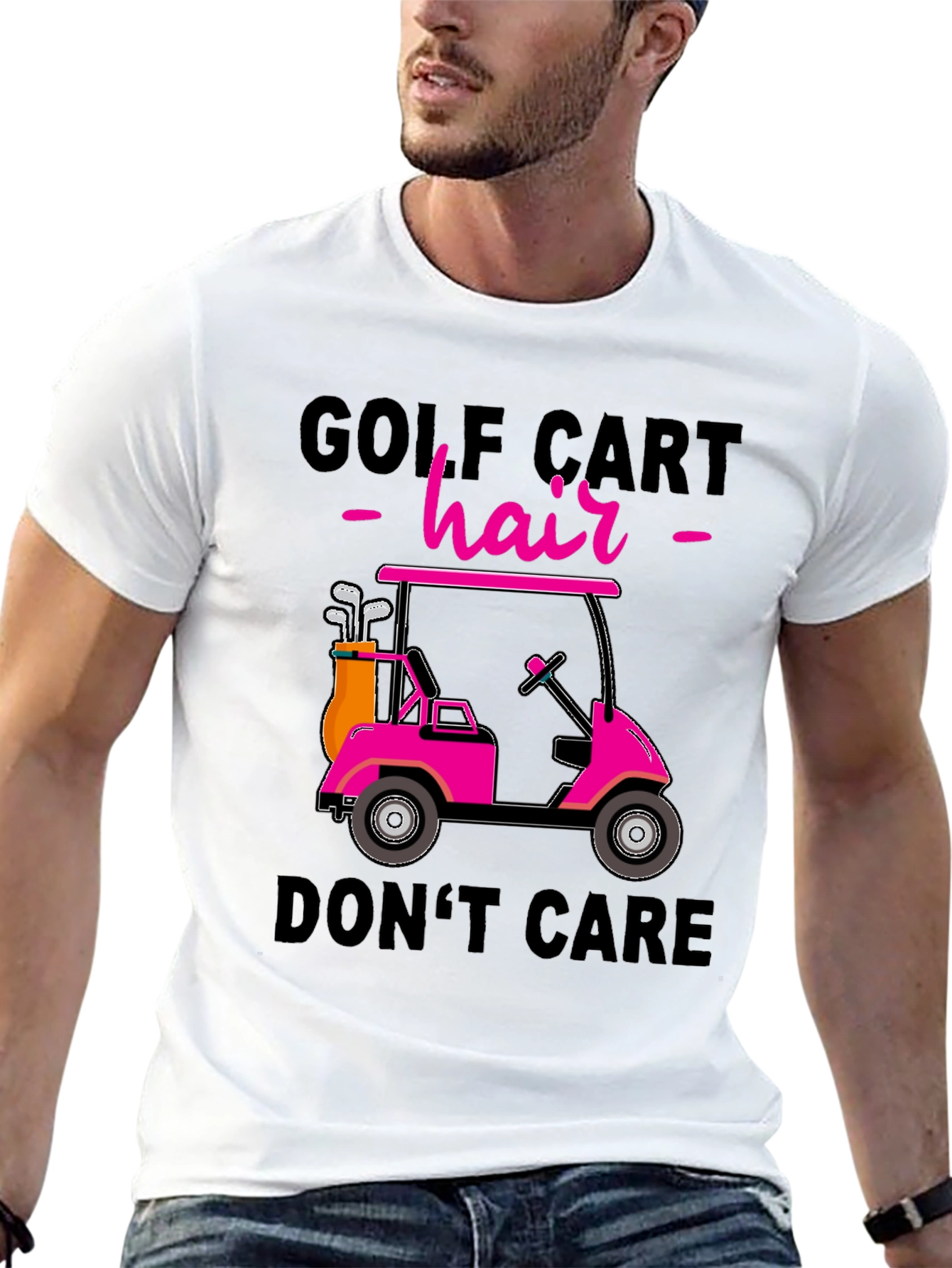 Golf Cart Hair T-Shirt