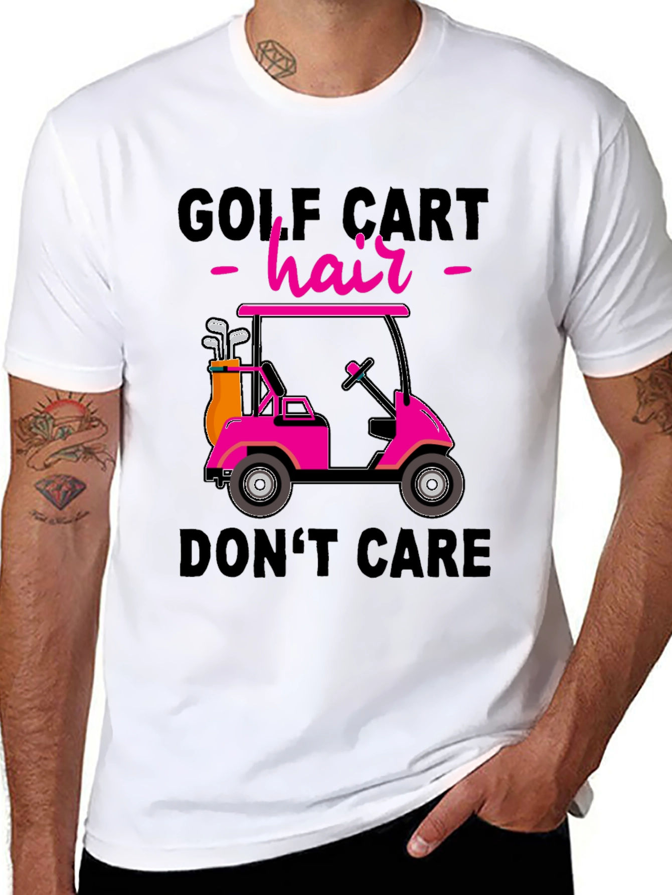 Golf Cart Hair T-Shirt