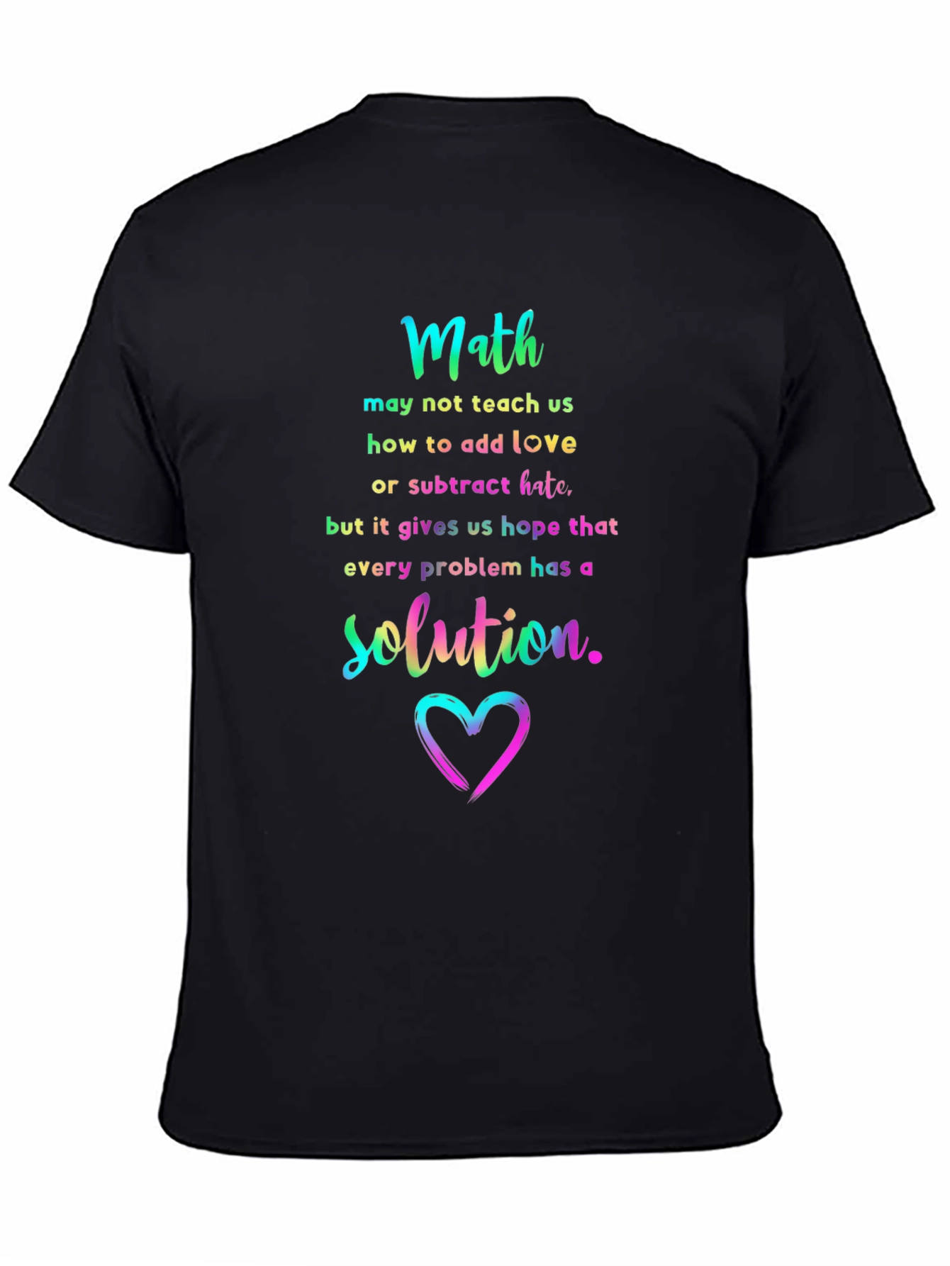 Math Love Solution Graphic Tee