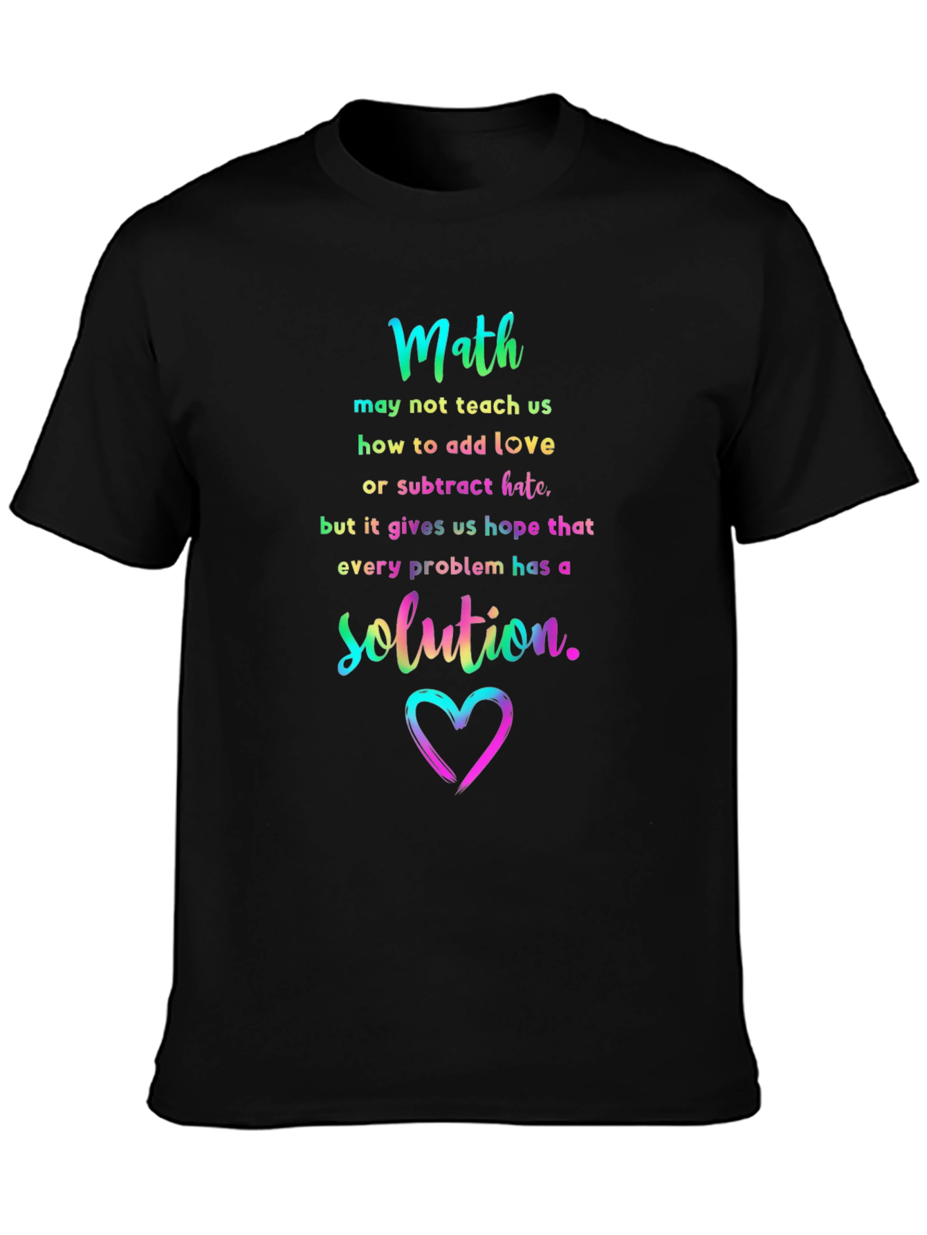 Math Love Solution Graphic Tee