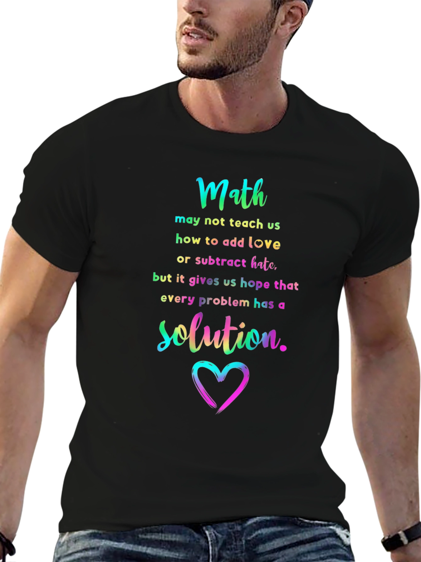 Math Love Solution Graphic Tee