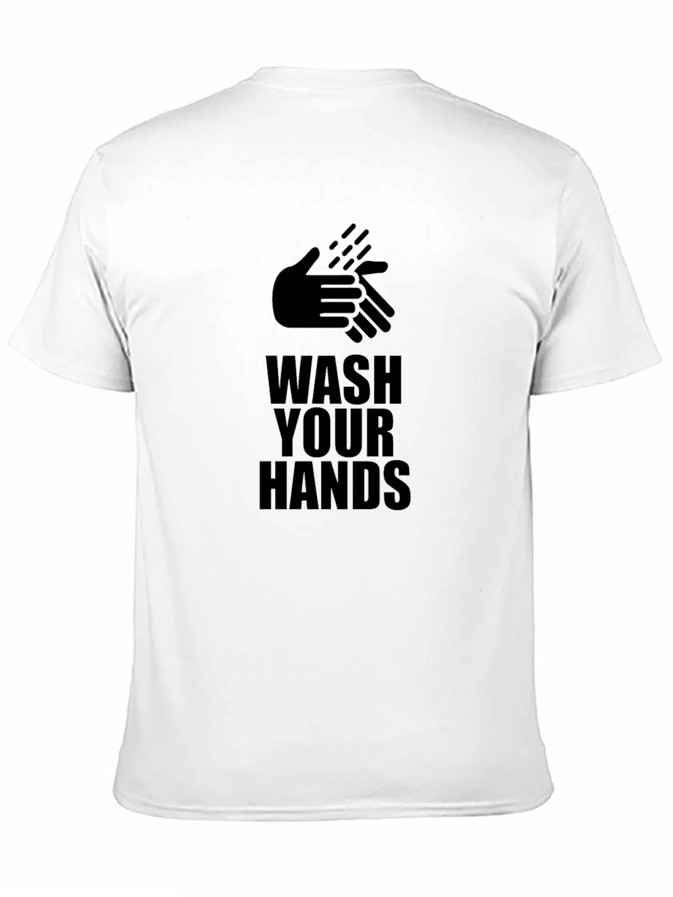 Wash Your Hands Graphic Tee - Black