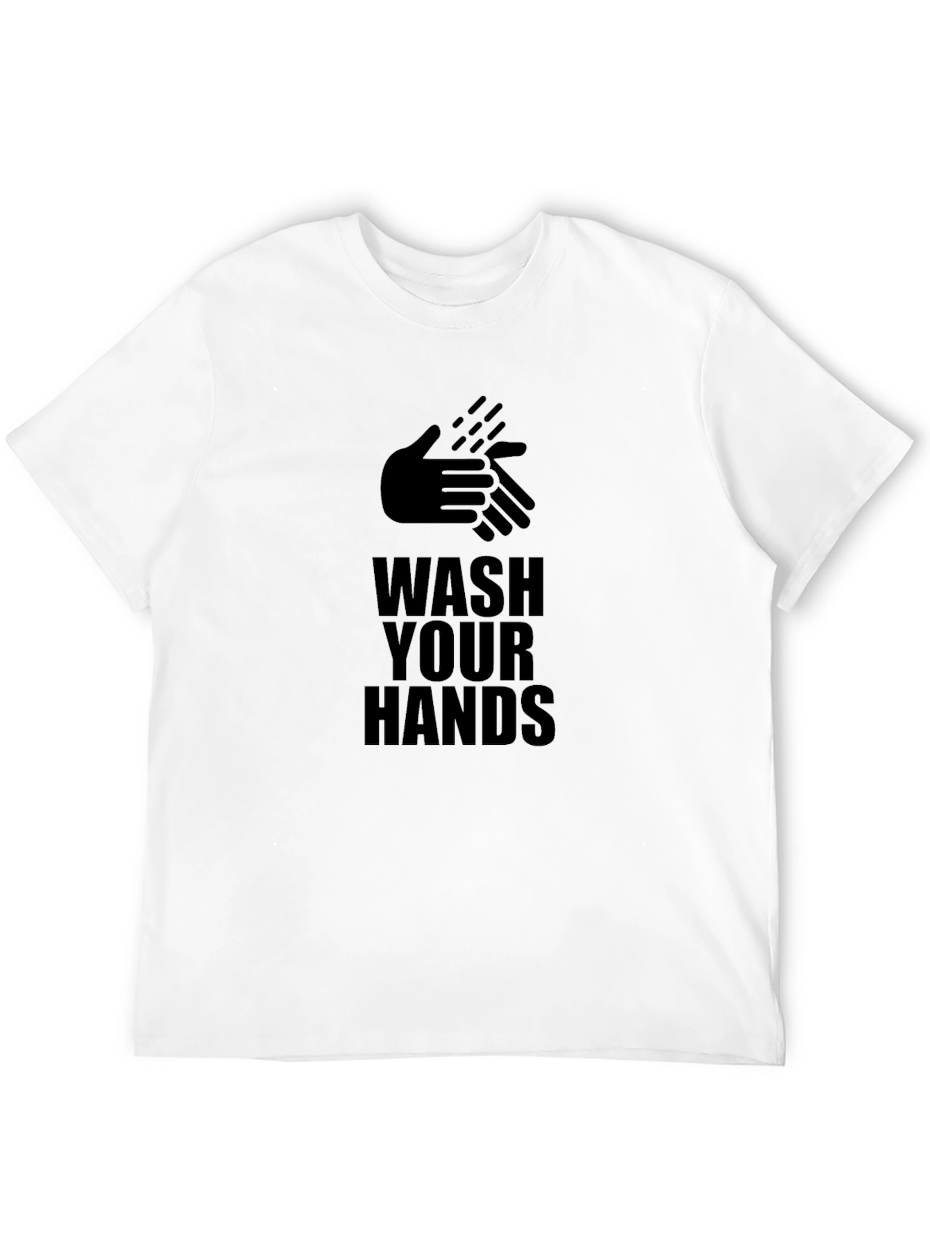 Wash Your Hands Graphic Tee - Black