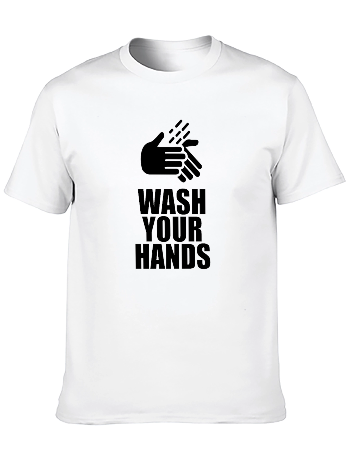 Wash Your Hands Graphic Tee - Black