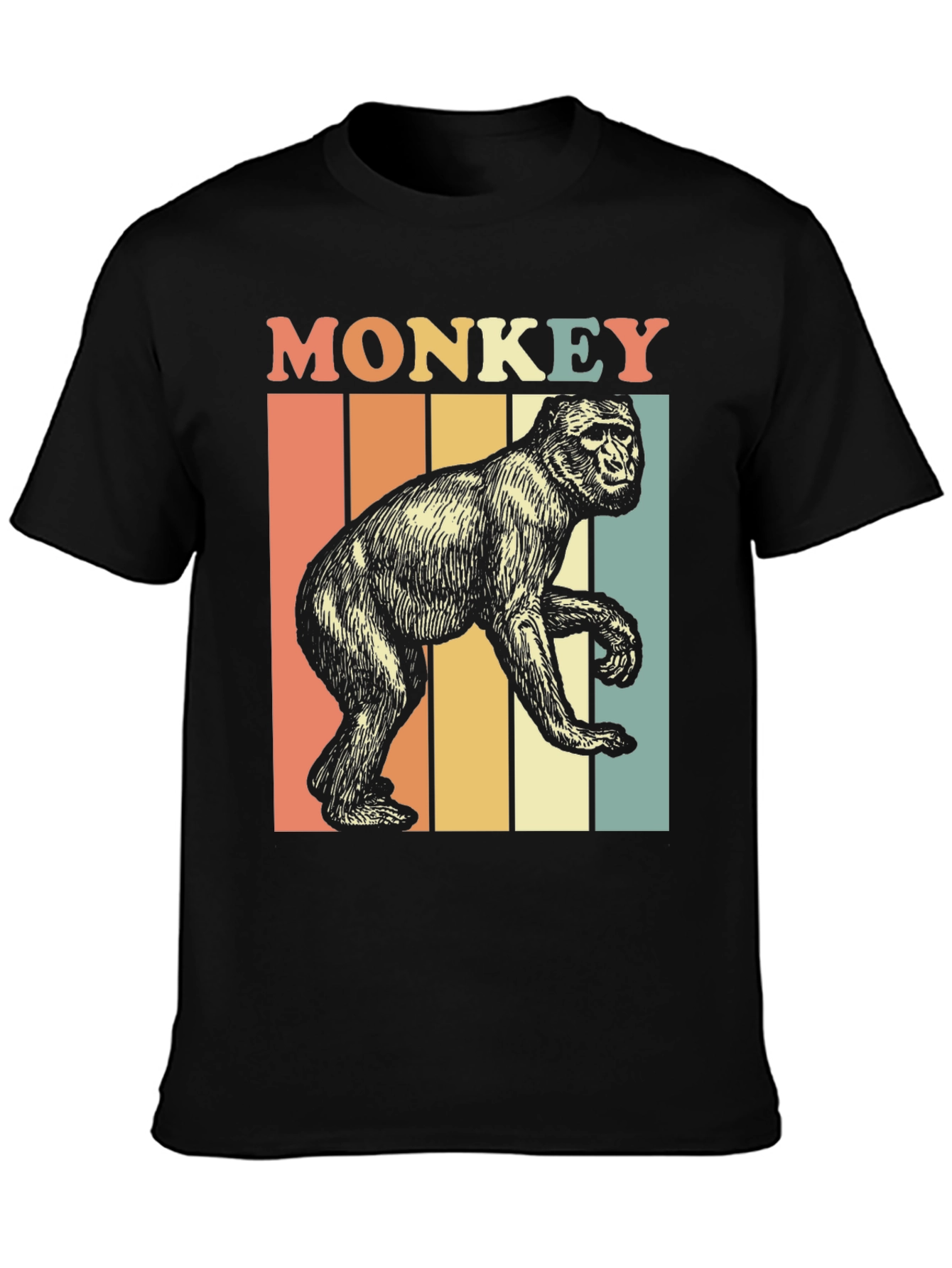 Retro Monkey Graphic T-Shirt