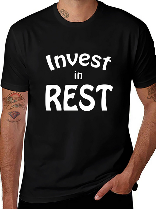 Invest In Rest Black T-Shirt