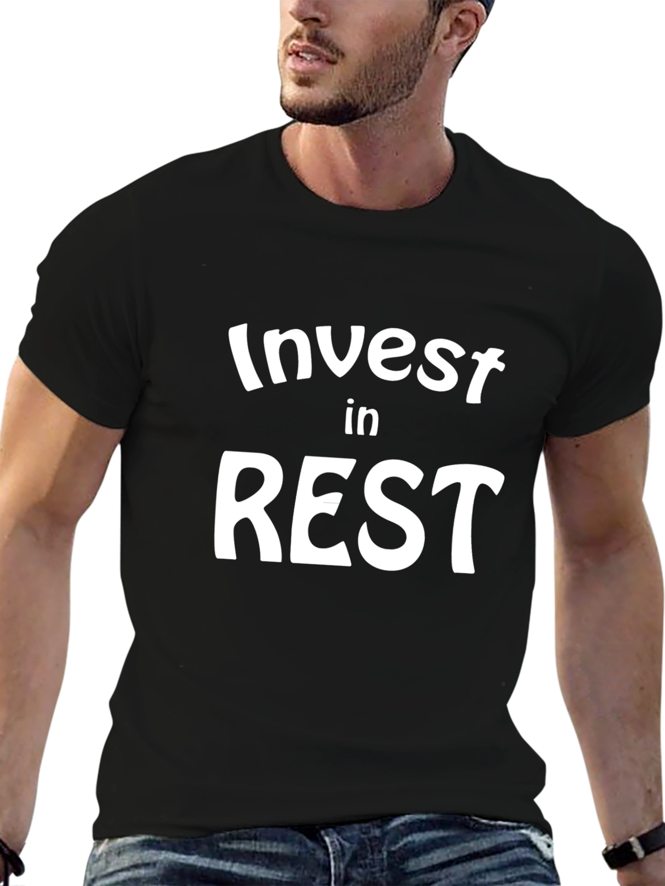 Invest In Rest Black T-Shirt