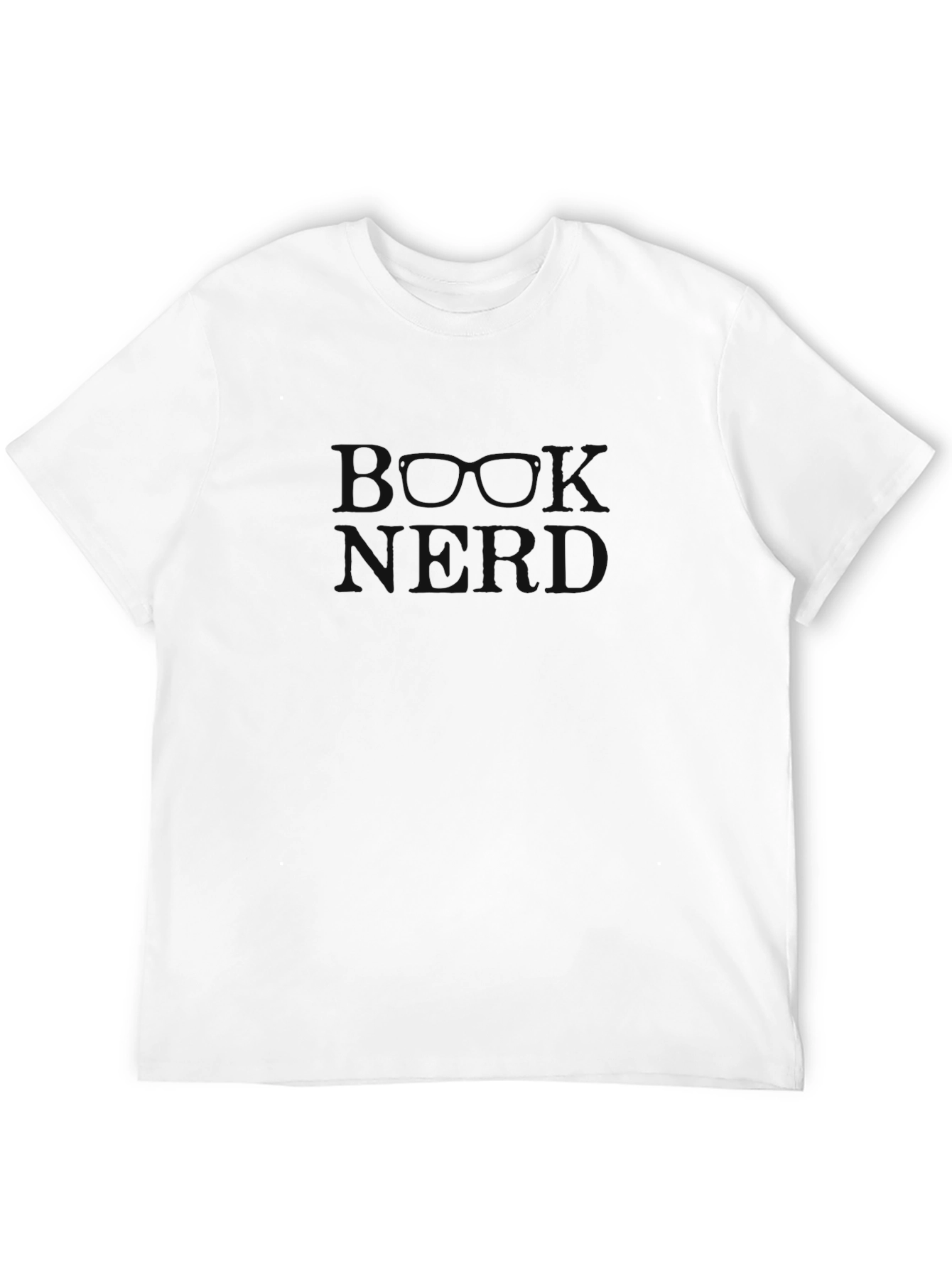 Book Nerd Black Crewneck T-Shirt