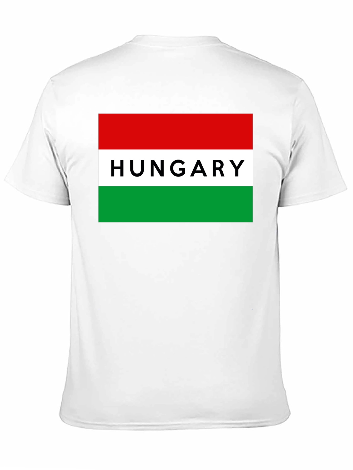 Hungary Flag T-Shirt - Black Cotton Tee
