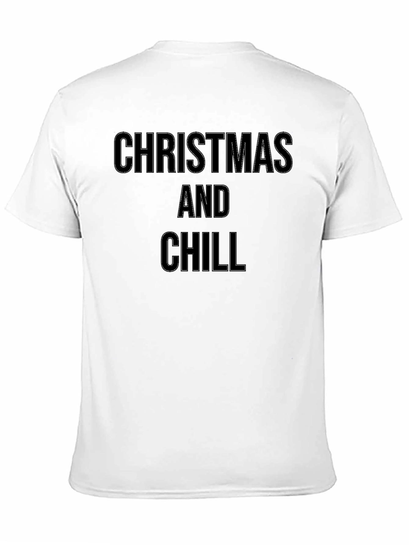 Christmas and Chill Black Graphic Tee