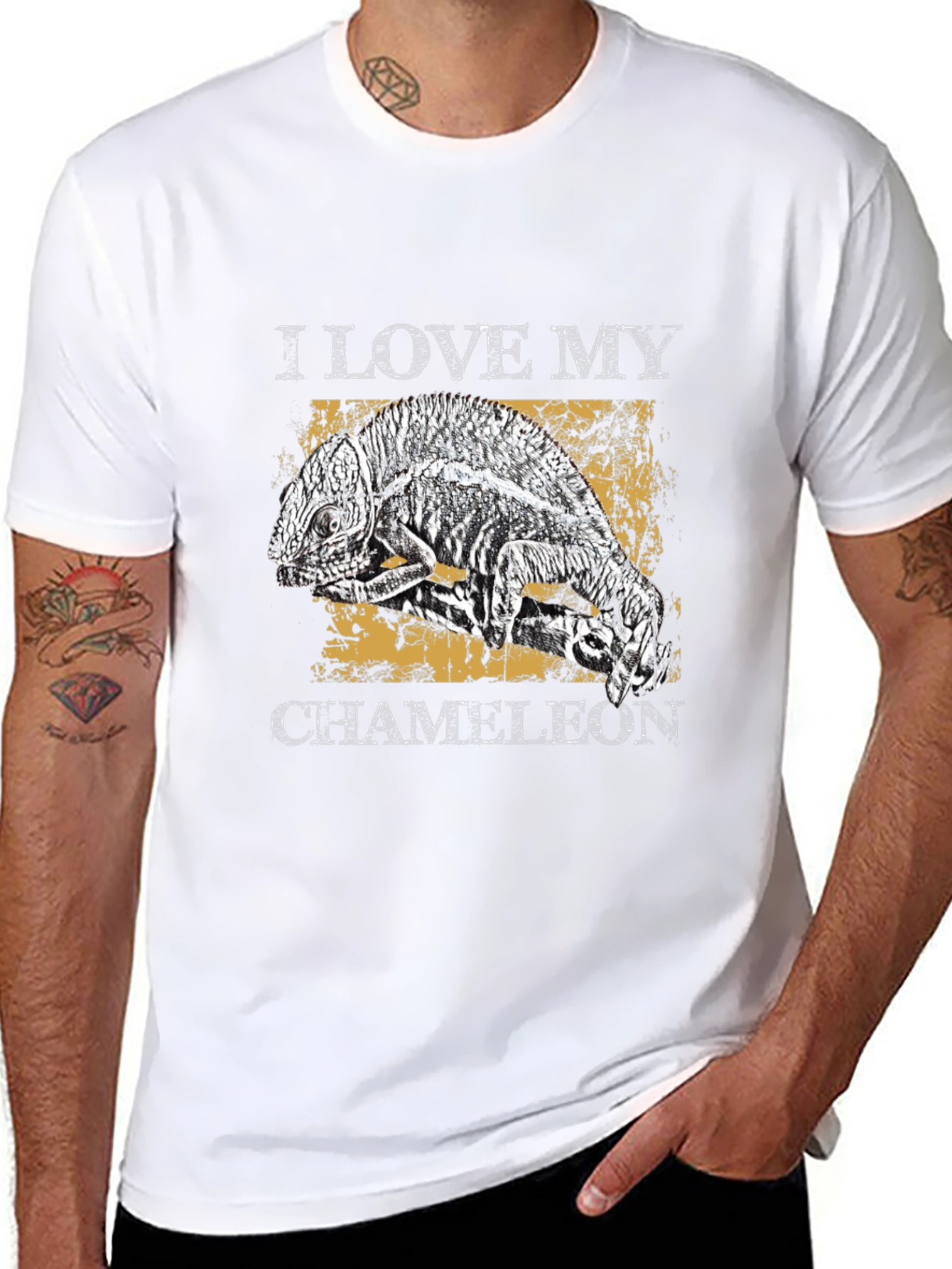 I Love My Chameleon Graphic T-Shirt