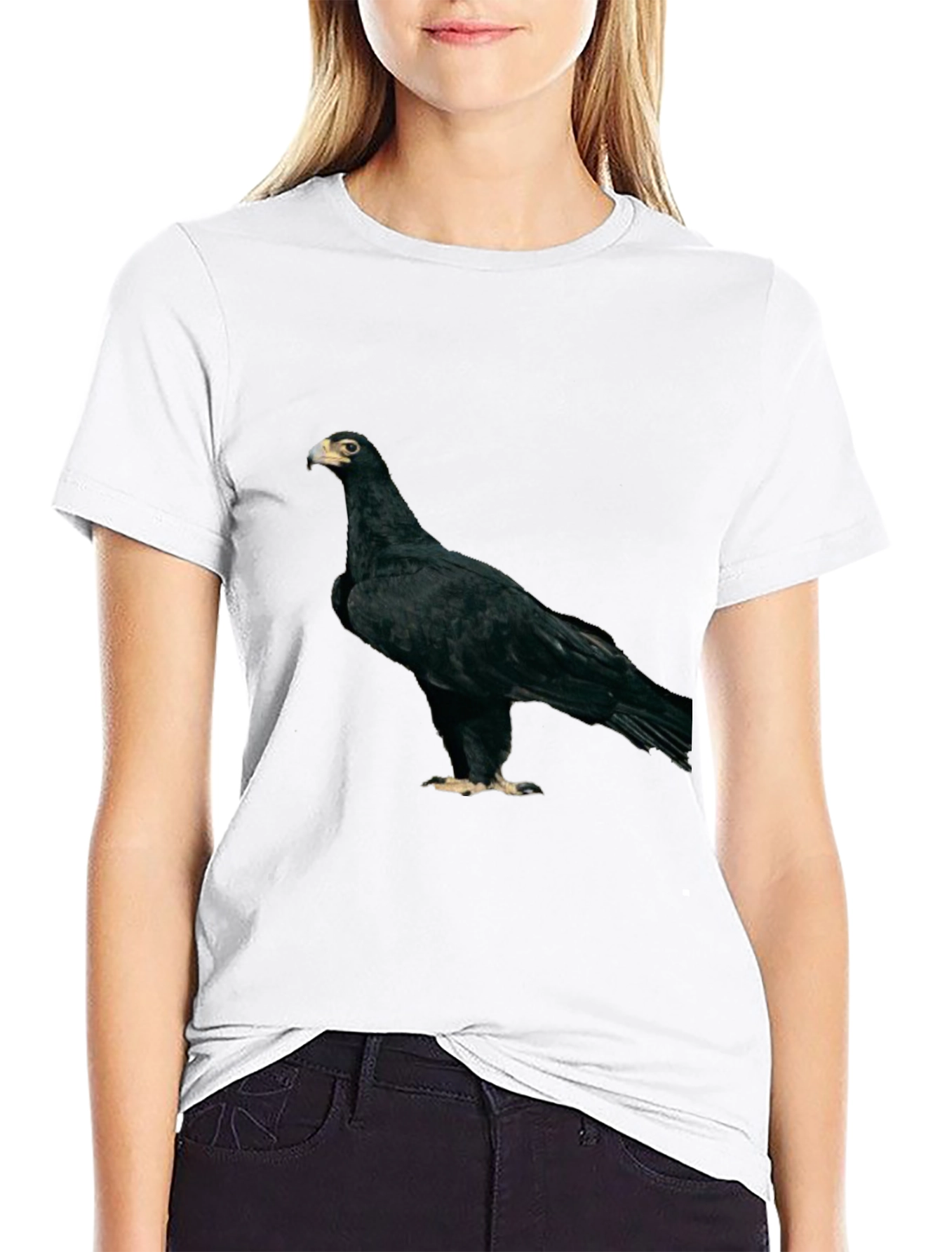 Black Eagle Graphic Tee - Unique Bird Design T-Shirt