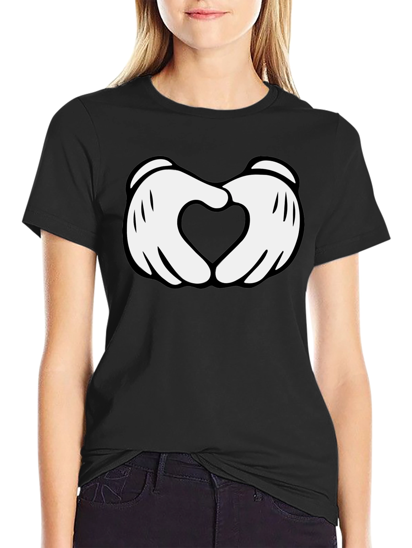 Heart Hands Graphic Tee - Soft Cotton Blend