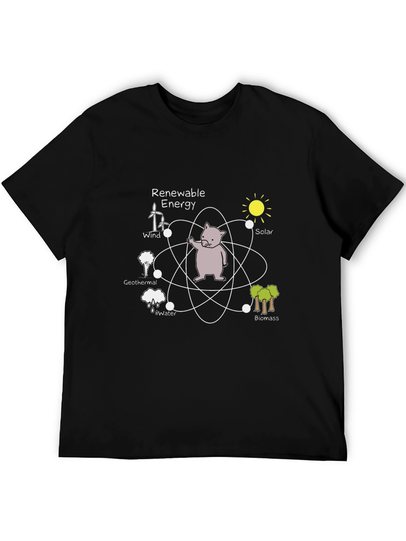 Renewable Energy Wombat Graphic Tee