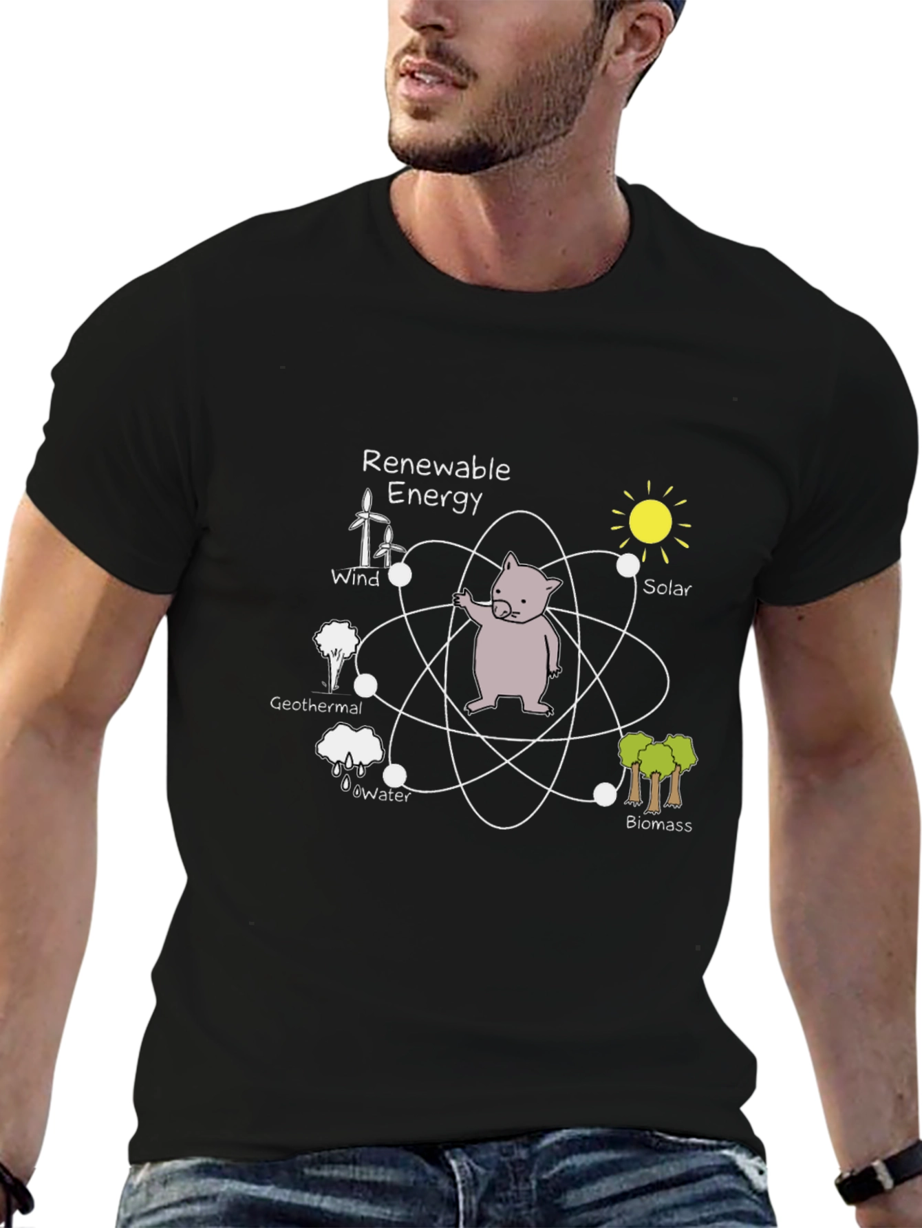 Renewable Energy Wombat Graphic Tee