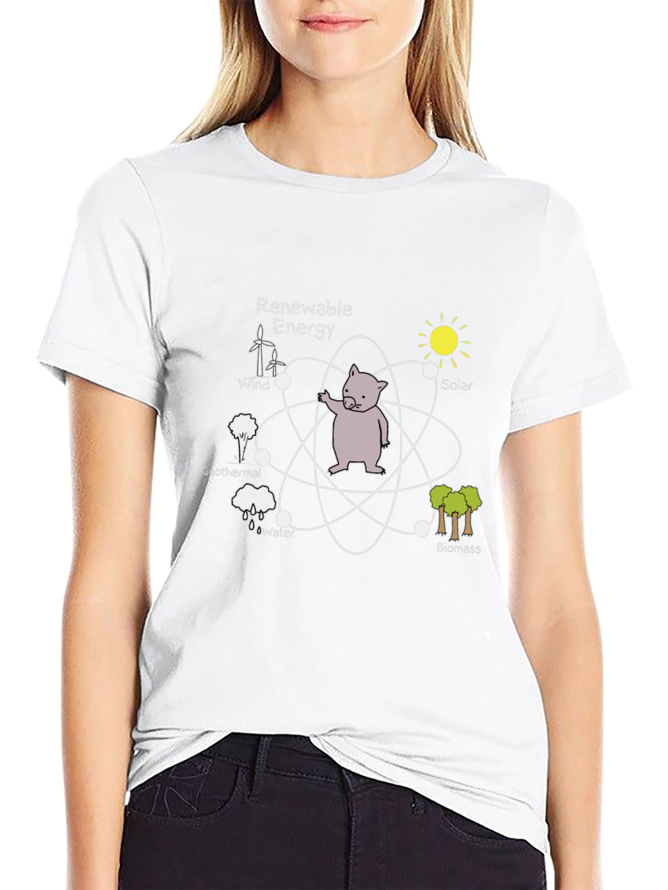 Renewable Energy Wombat Graphic Tee