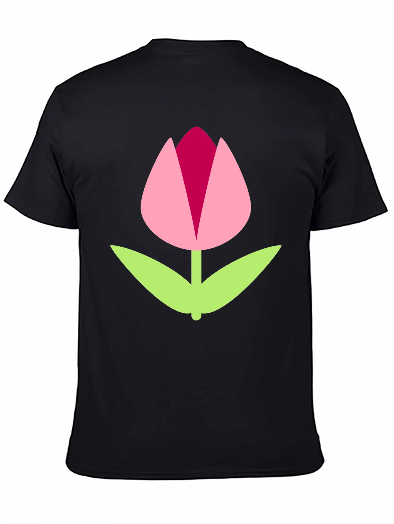 Black Tulip Graphic Tee | Modern Casual Style