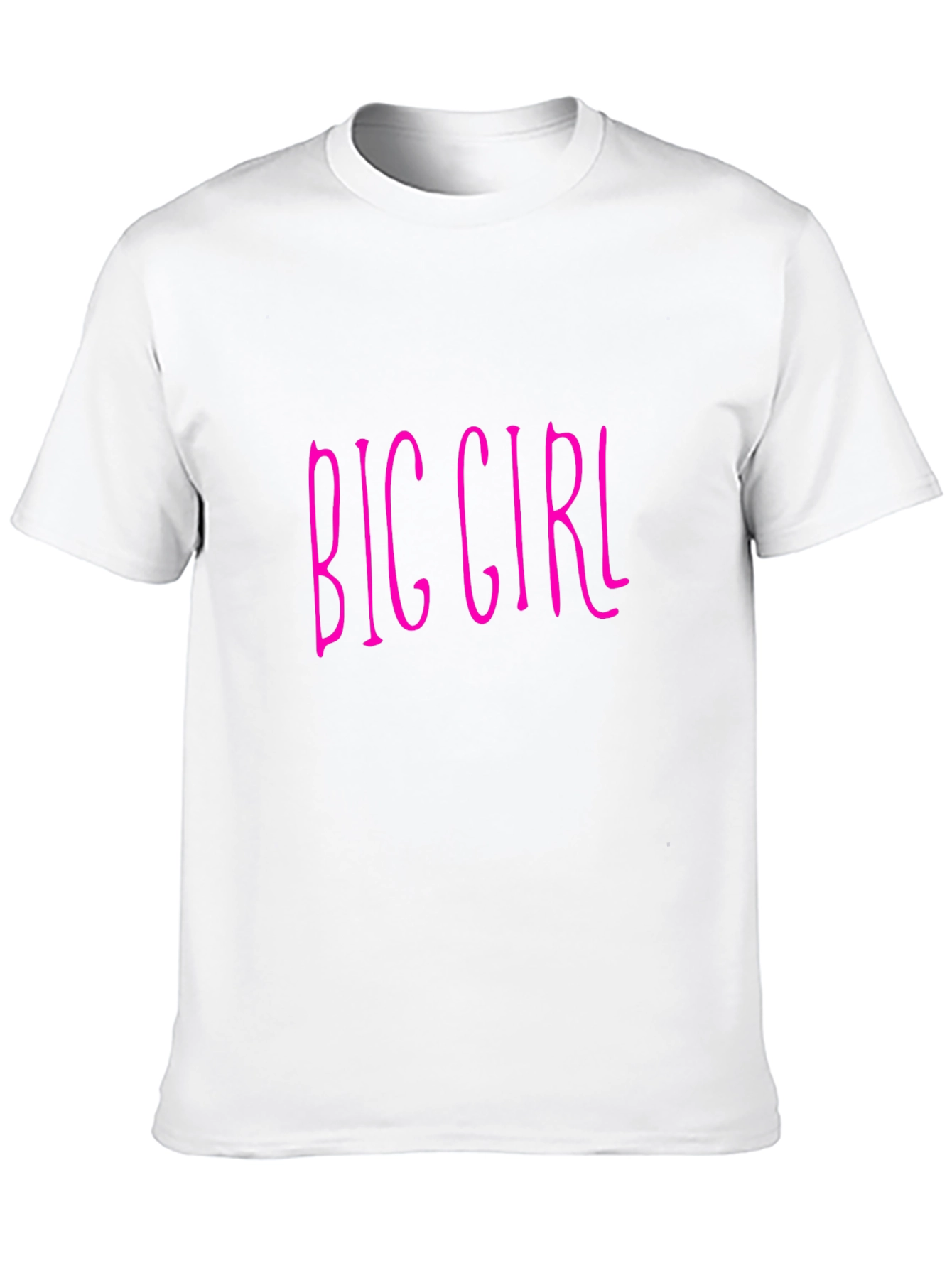 Big Girl Graphic Print Black T-Shirt