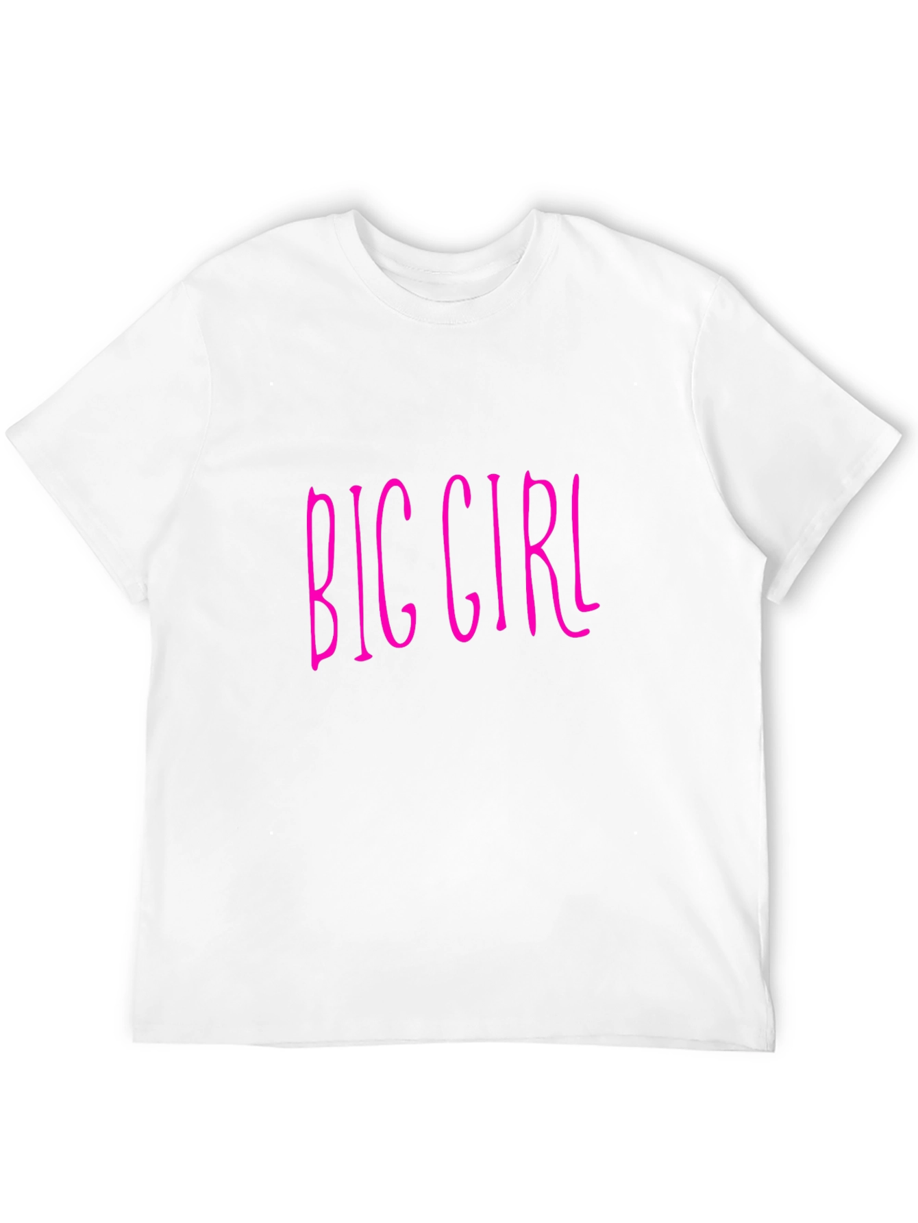 Big Girl Graphic Print Black T-Shirt