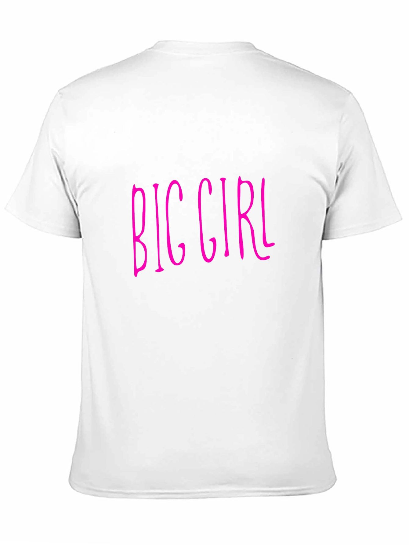 Big Girl Graphic Print Black T-Shirt
