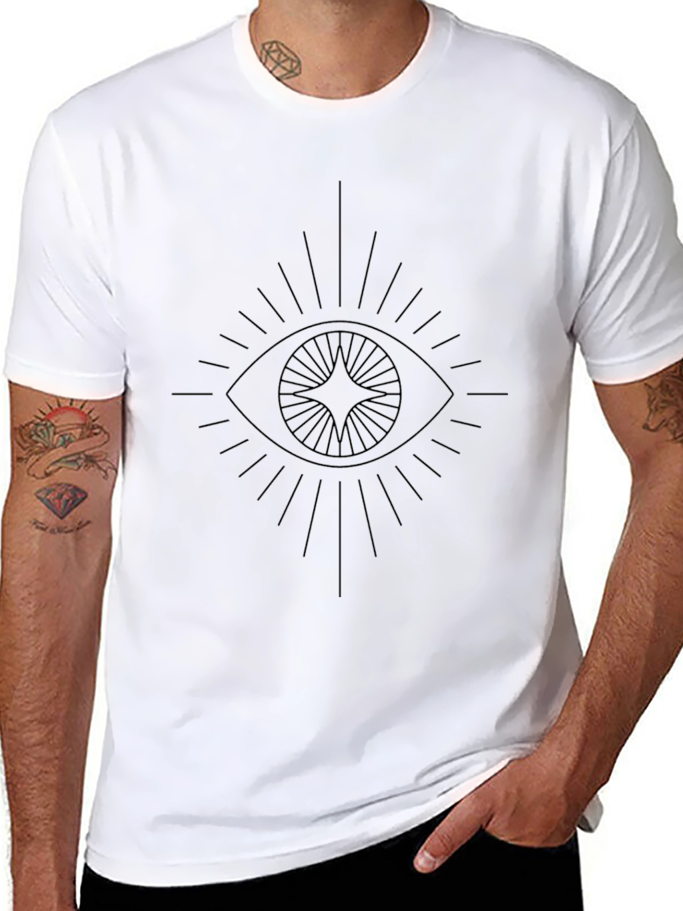 Mystic Eye Black Graphic Tee