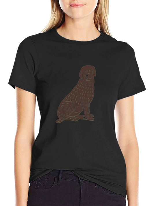 Dog Graphic Black Tee
