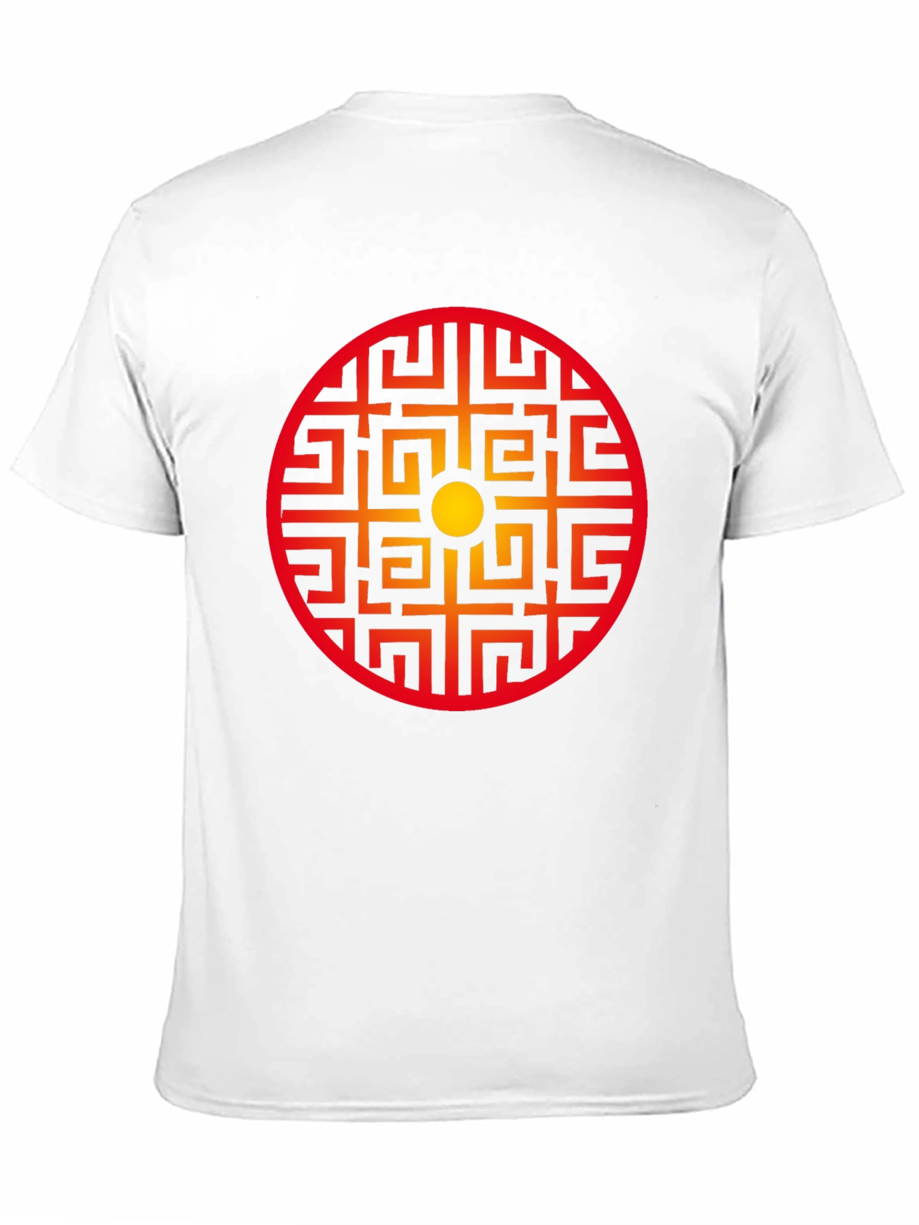 Geometric Circle Graphic Tee - Stylish Black Shirt