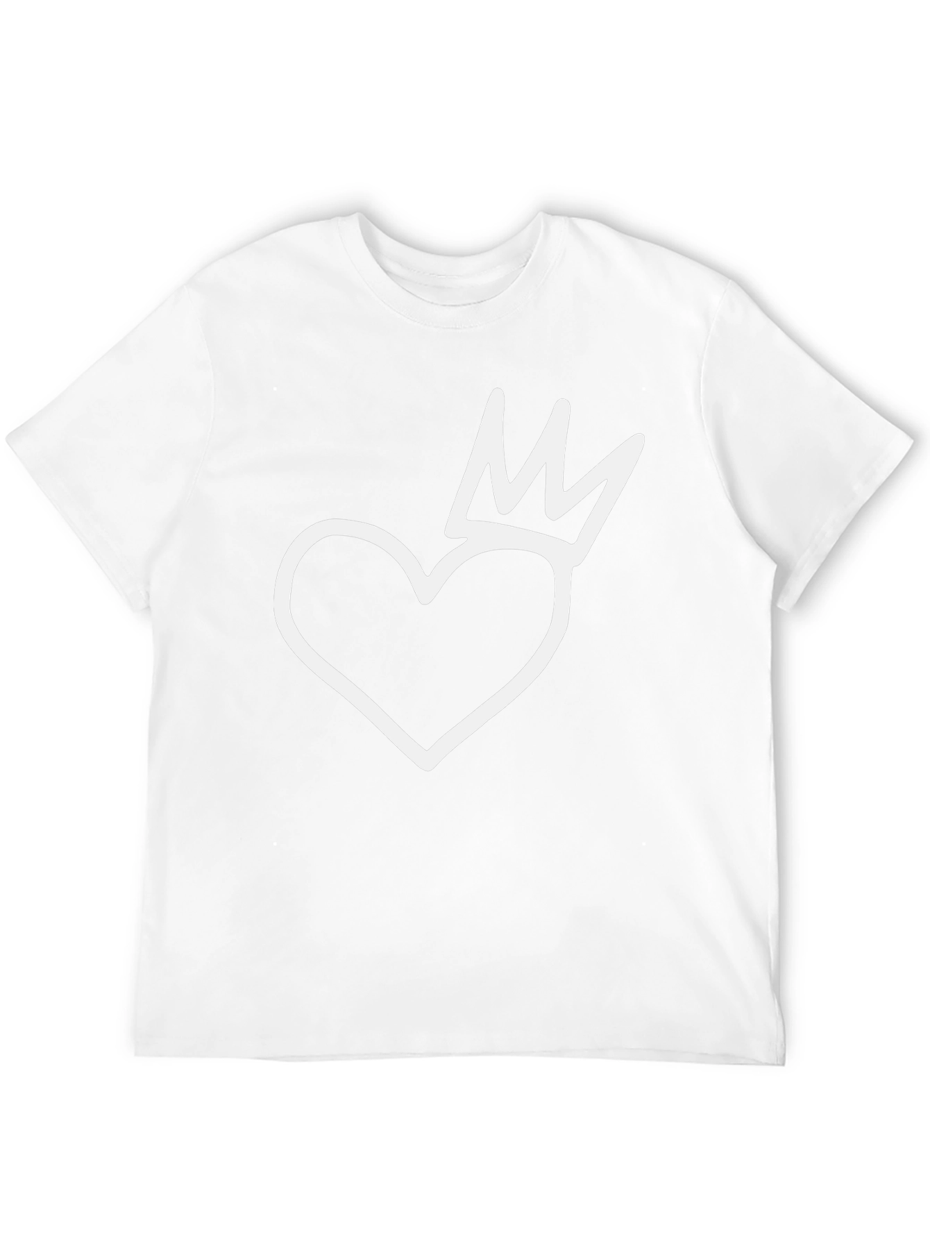 Heart with Crown Black T-Shirt