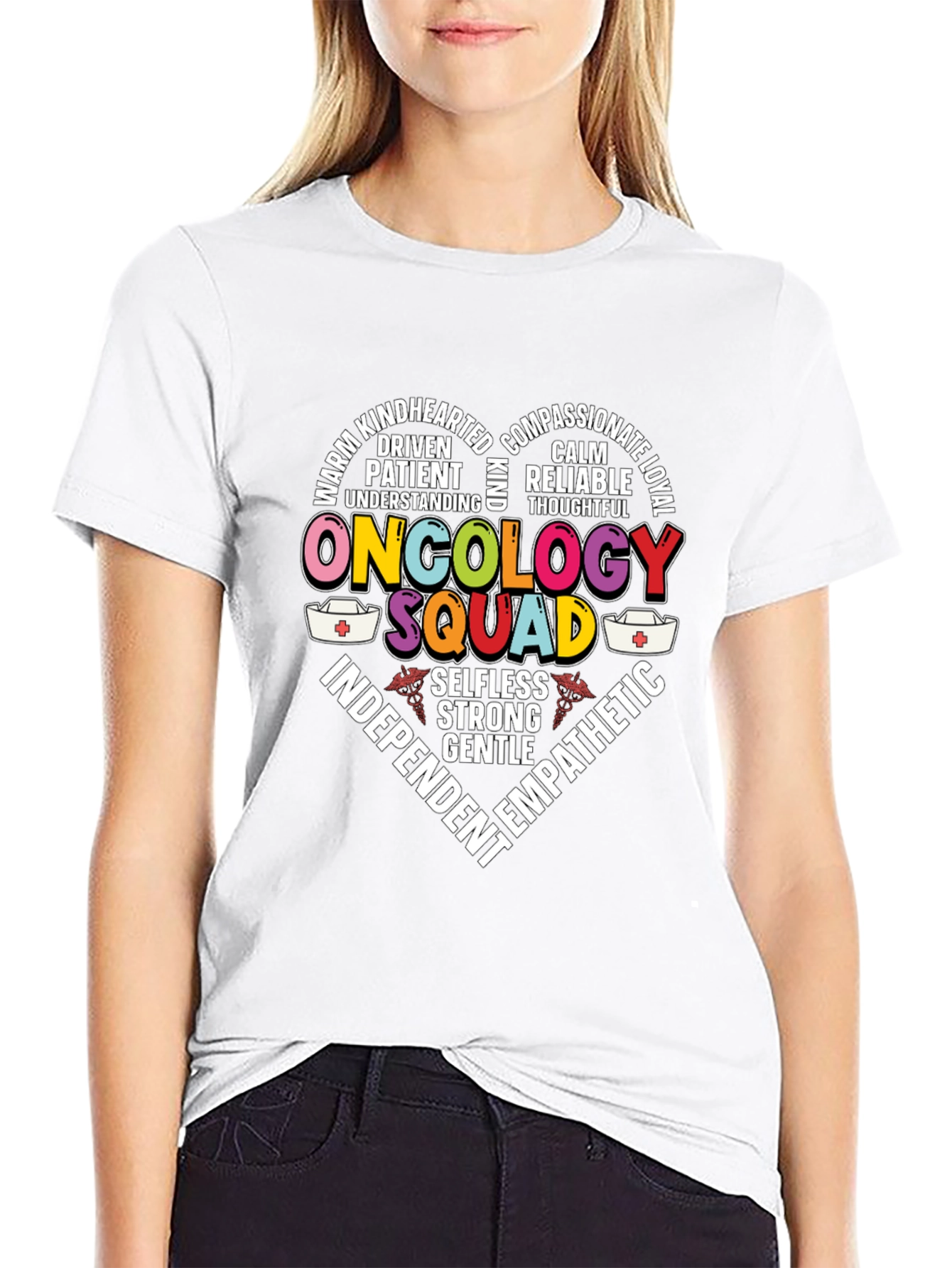 Oncology Squad Heart Graphic T-Shirt