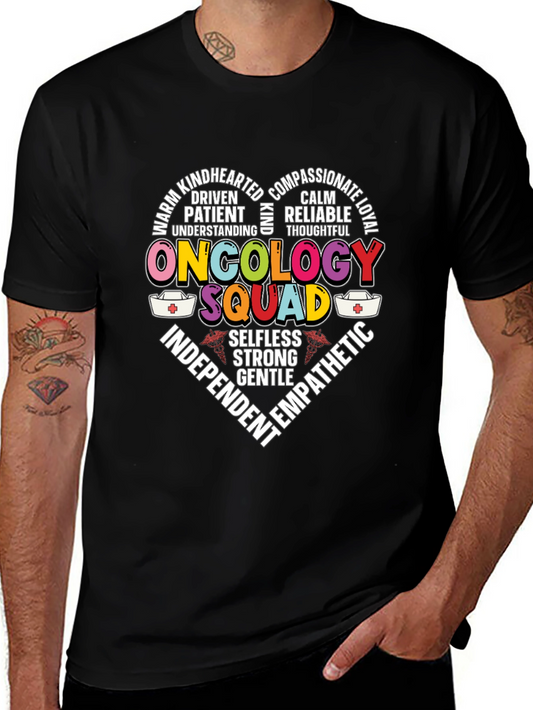 Oncology Squad Heart Graphic T-Shirt