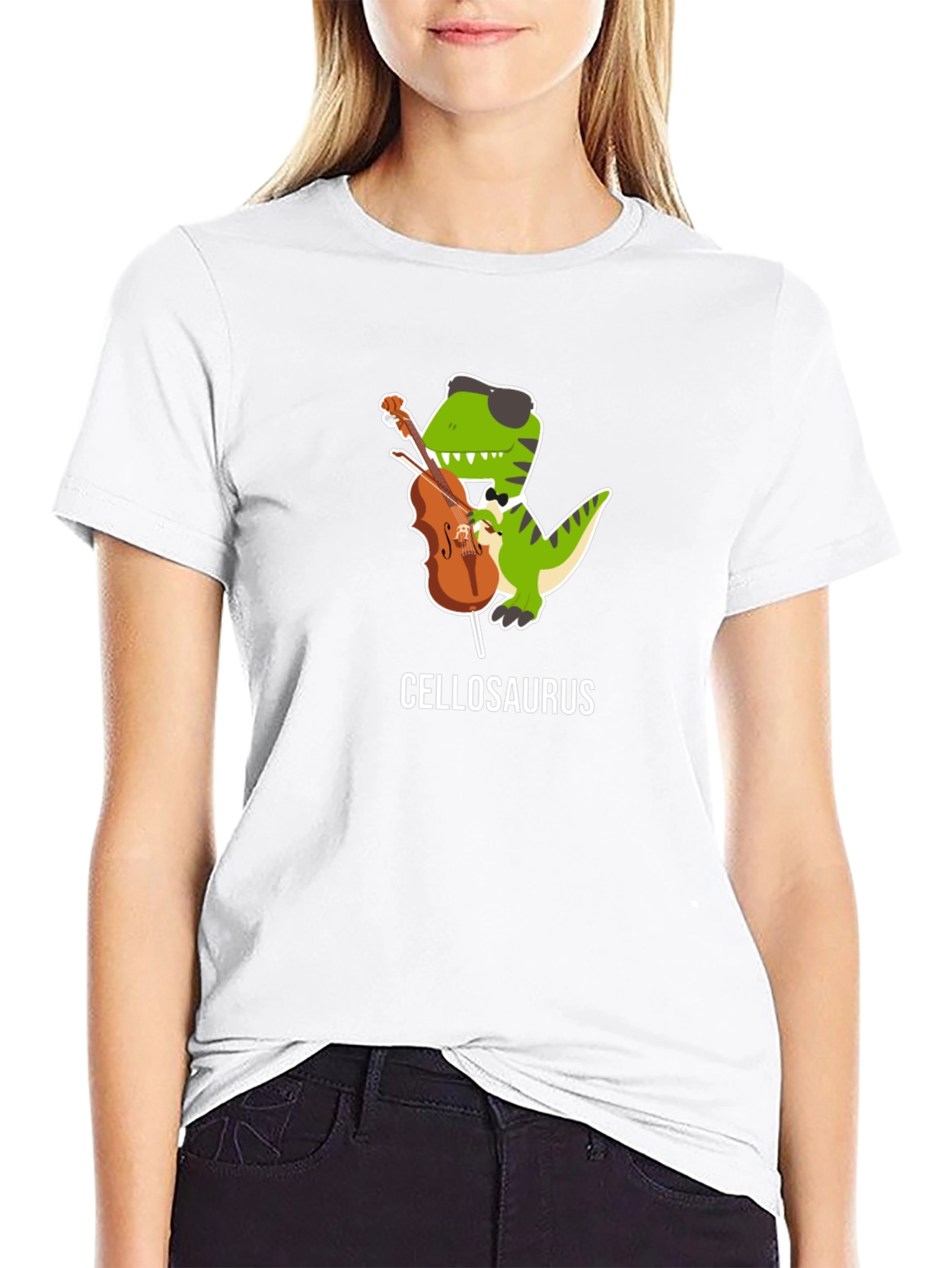 Cellosaurus T-Shirt - Funny Dinosaur Cello Player Tee