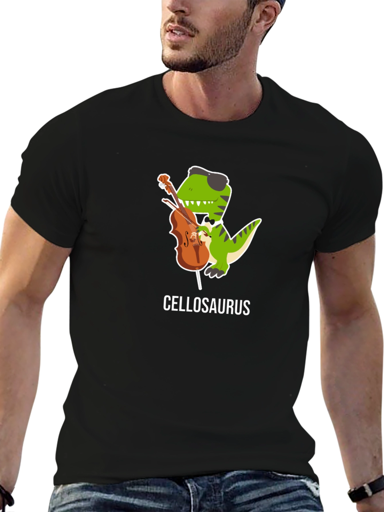 Cellosaurus T-Shirt - Funny Dinosaur Cello Player Tee