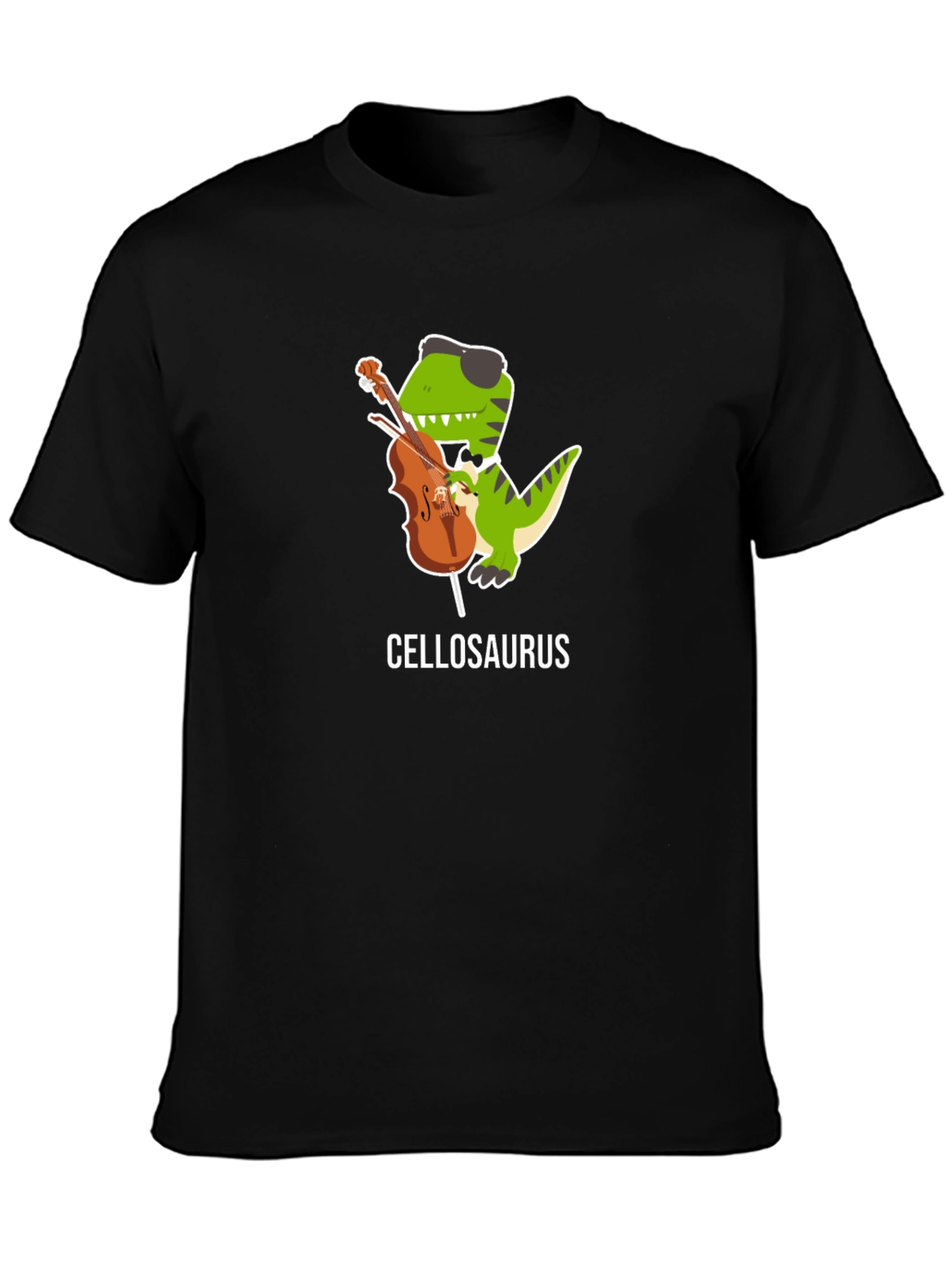 Cellosaurus T-Shirt - Funny Dinosaur Cello Player Tee