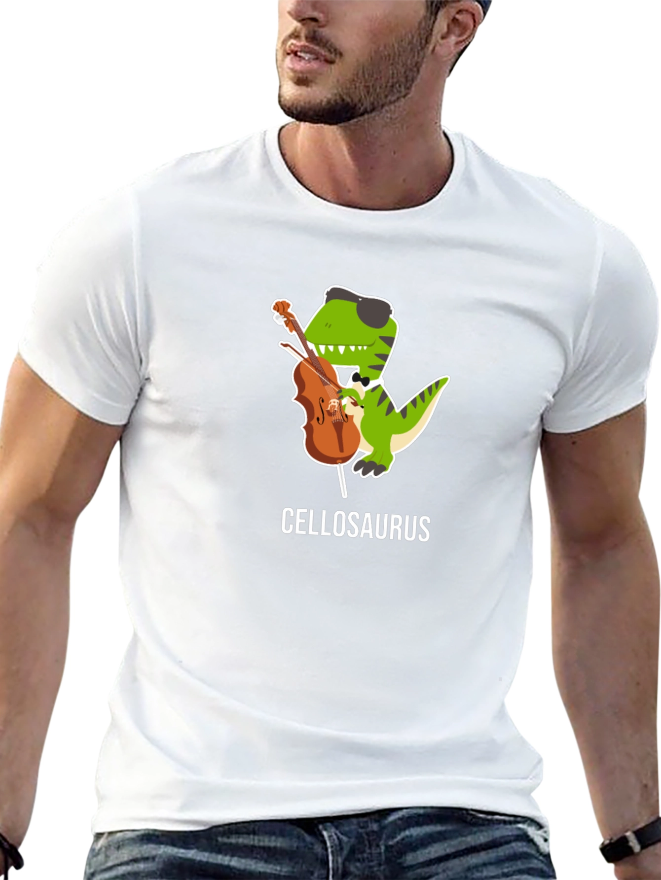 Cellosaurus T-Shirt - Funny Dinosaur Cello Player Tee