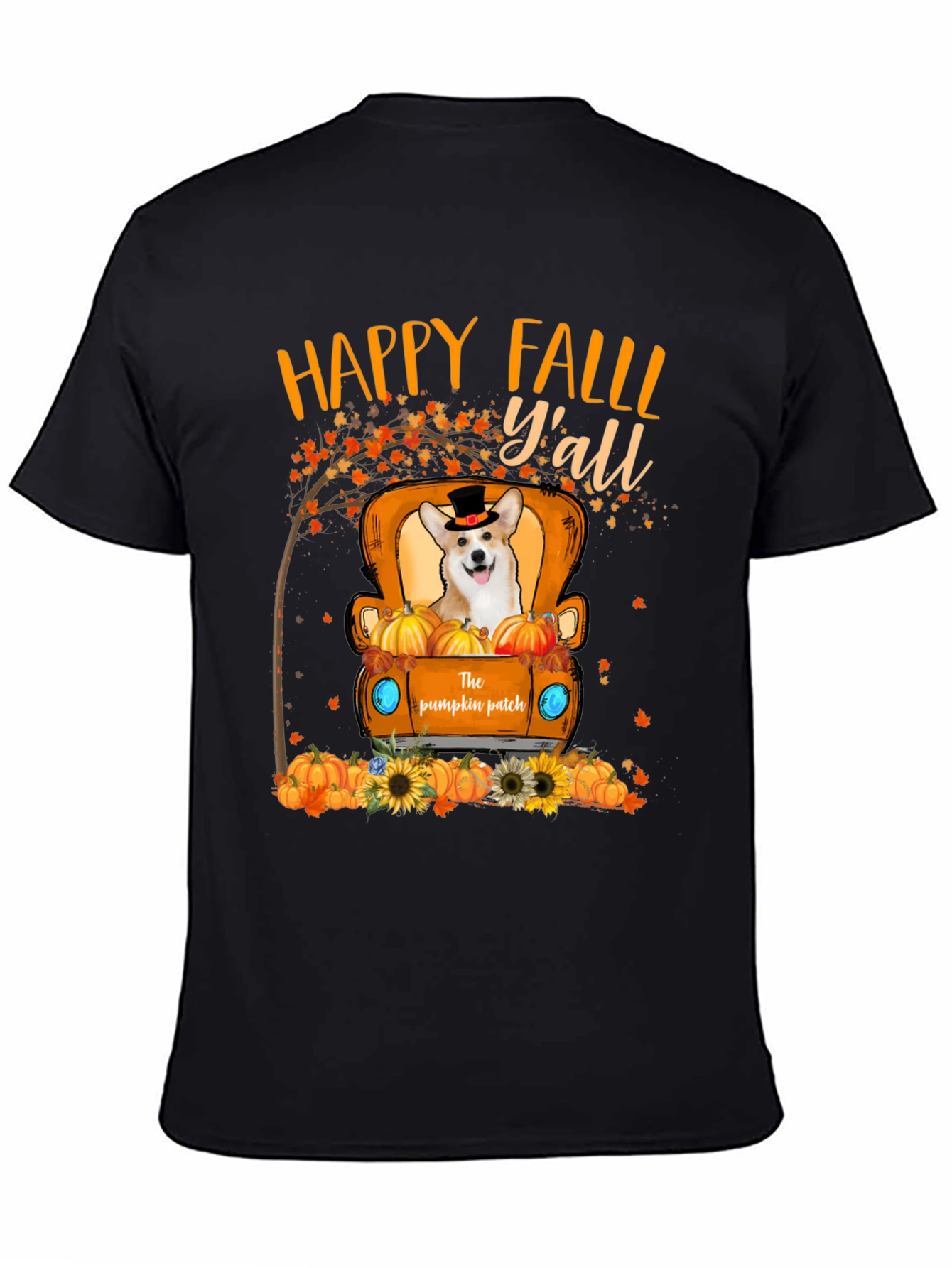Happy Fall Yall Pumpkin Patch Dog T-Shirt