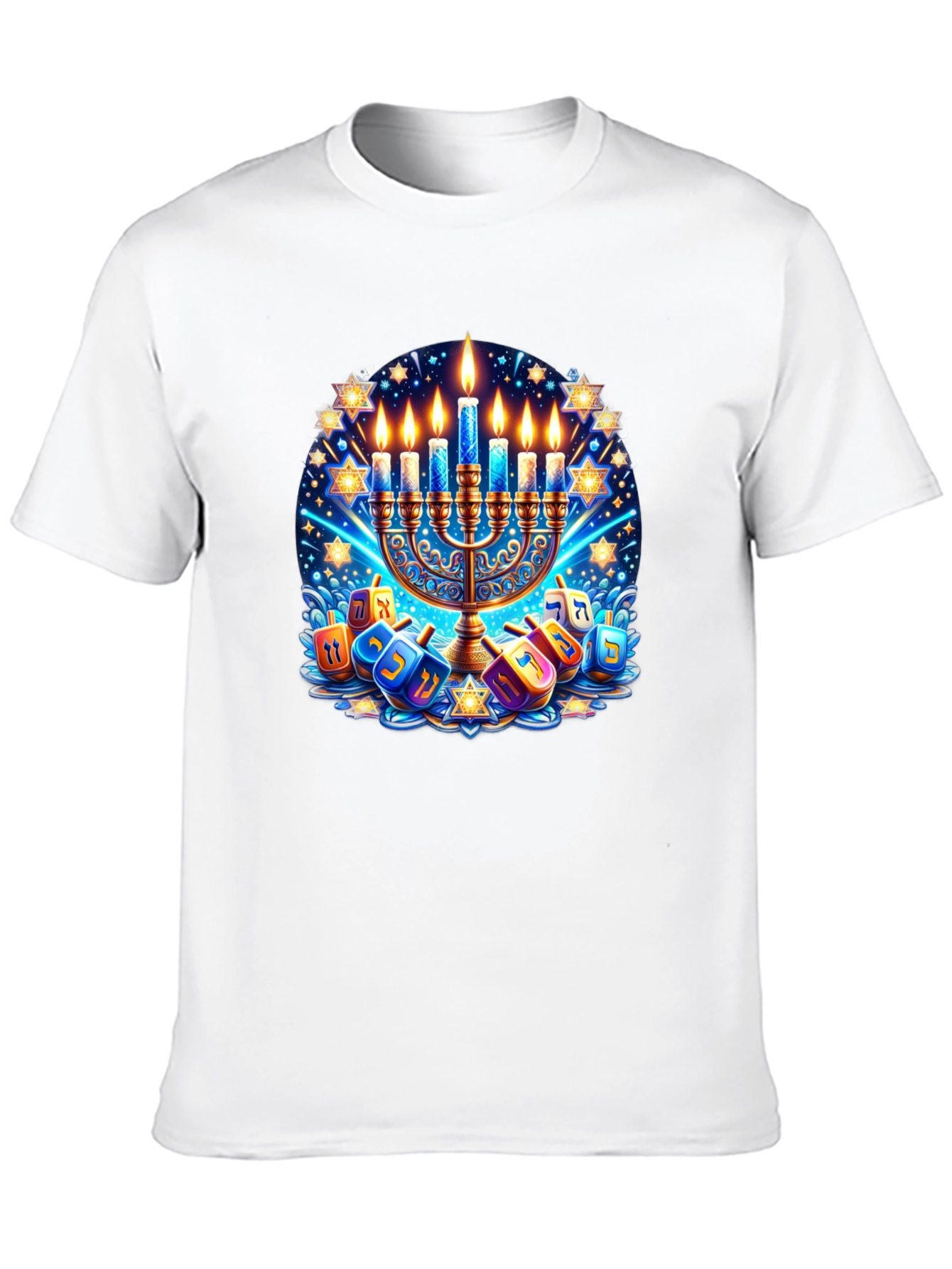 Mens Hanukkah Graphic T-Shirt