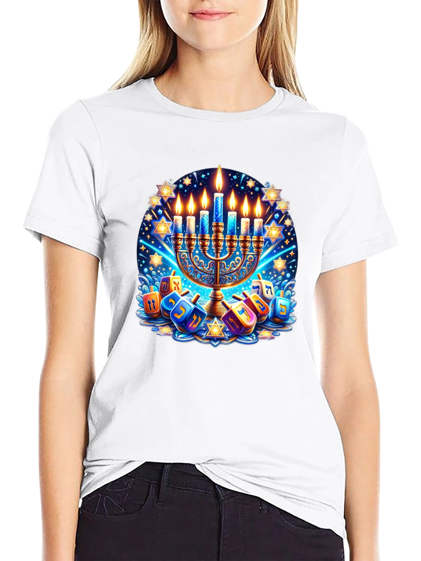 Mens Hanukkah Graphic T-Shirt