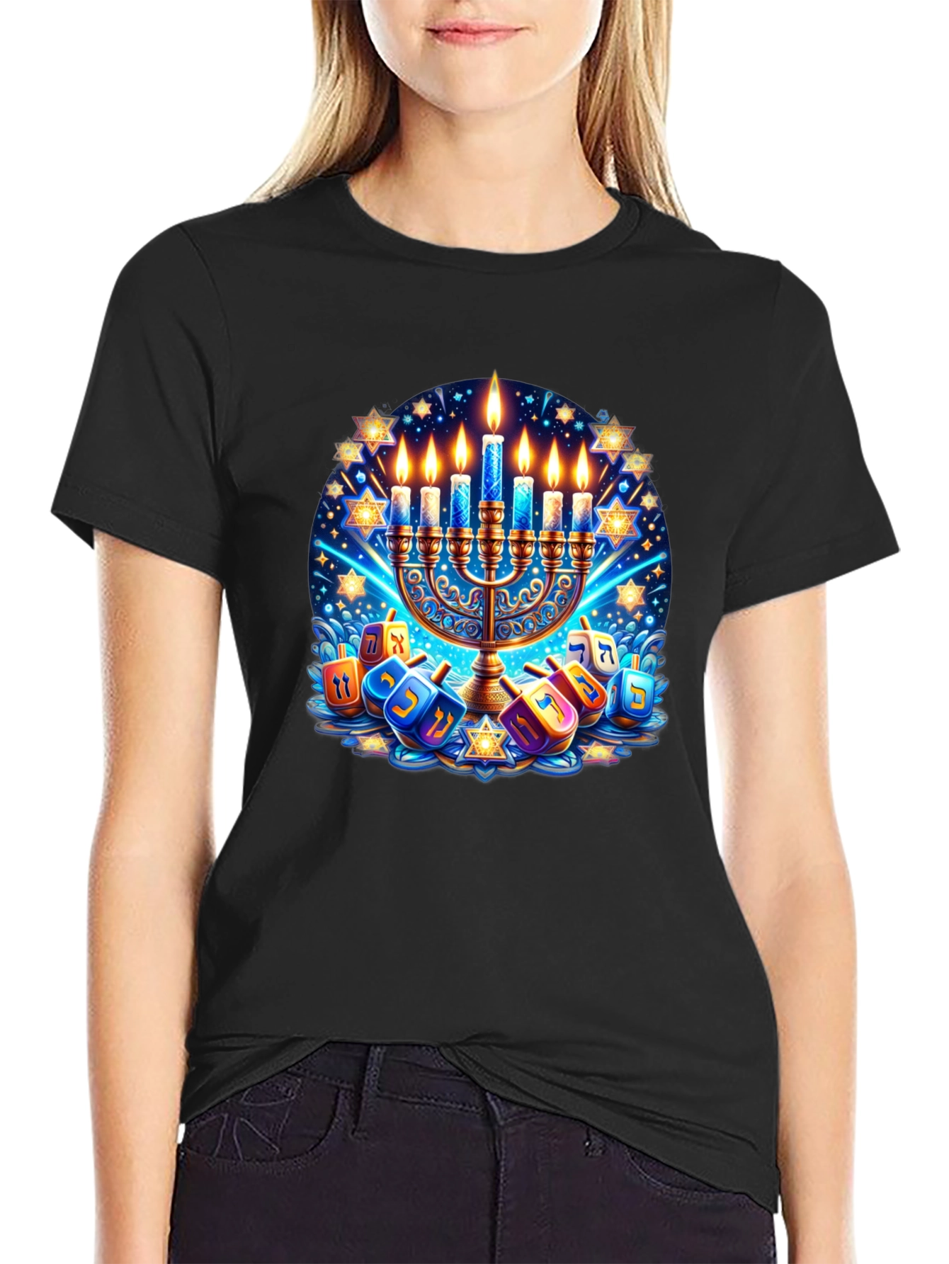 Mens Hanukkah Graphic T-Shirt