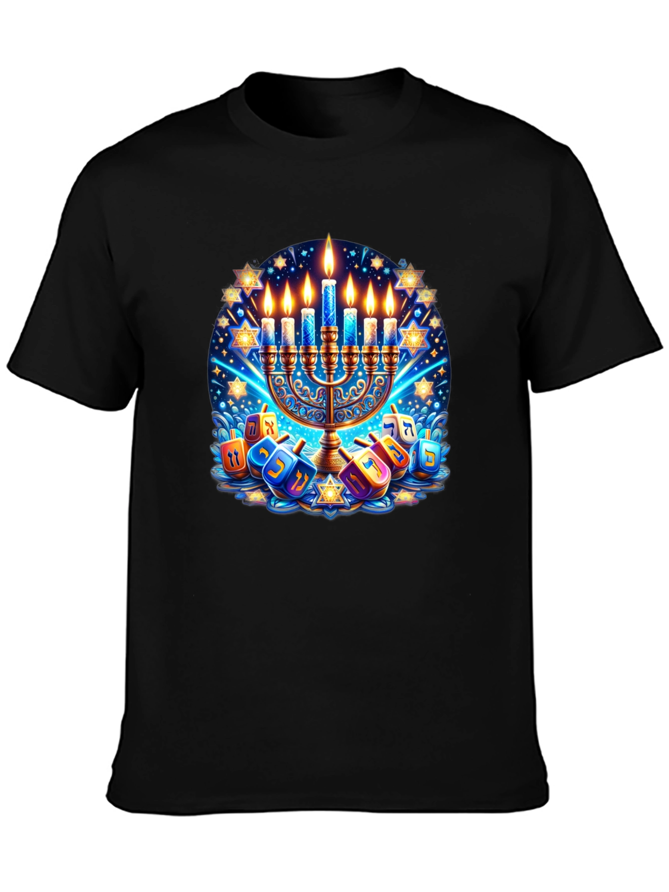 Mens Hanukkah Graphic T-Shirt