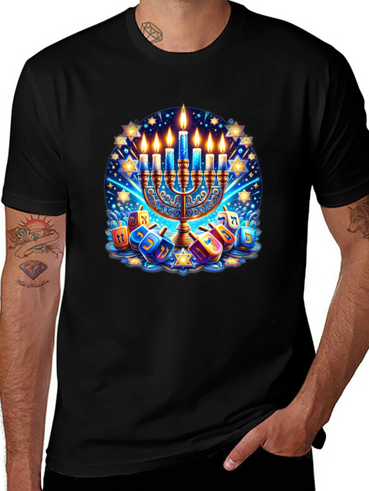 Mens Hanukkah Graphic T-Shirt