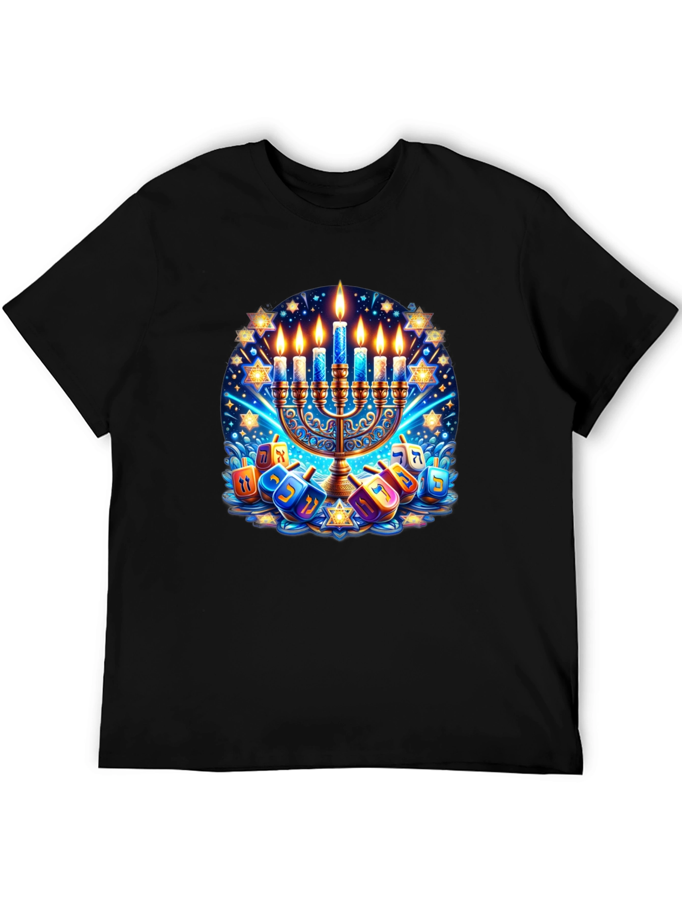 Mens Hanukkah Graphic T-Shirt