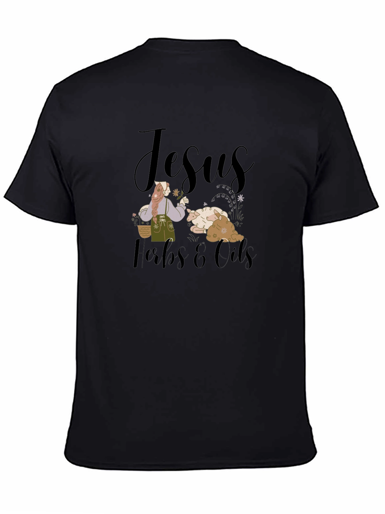 Jesus Herbs and Oils Graphic T-Shirt