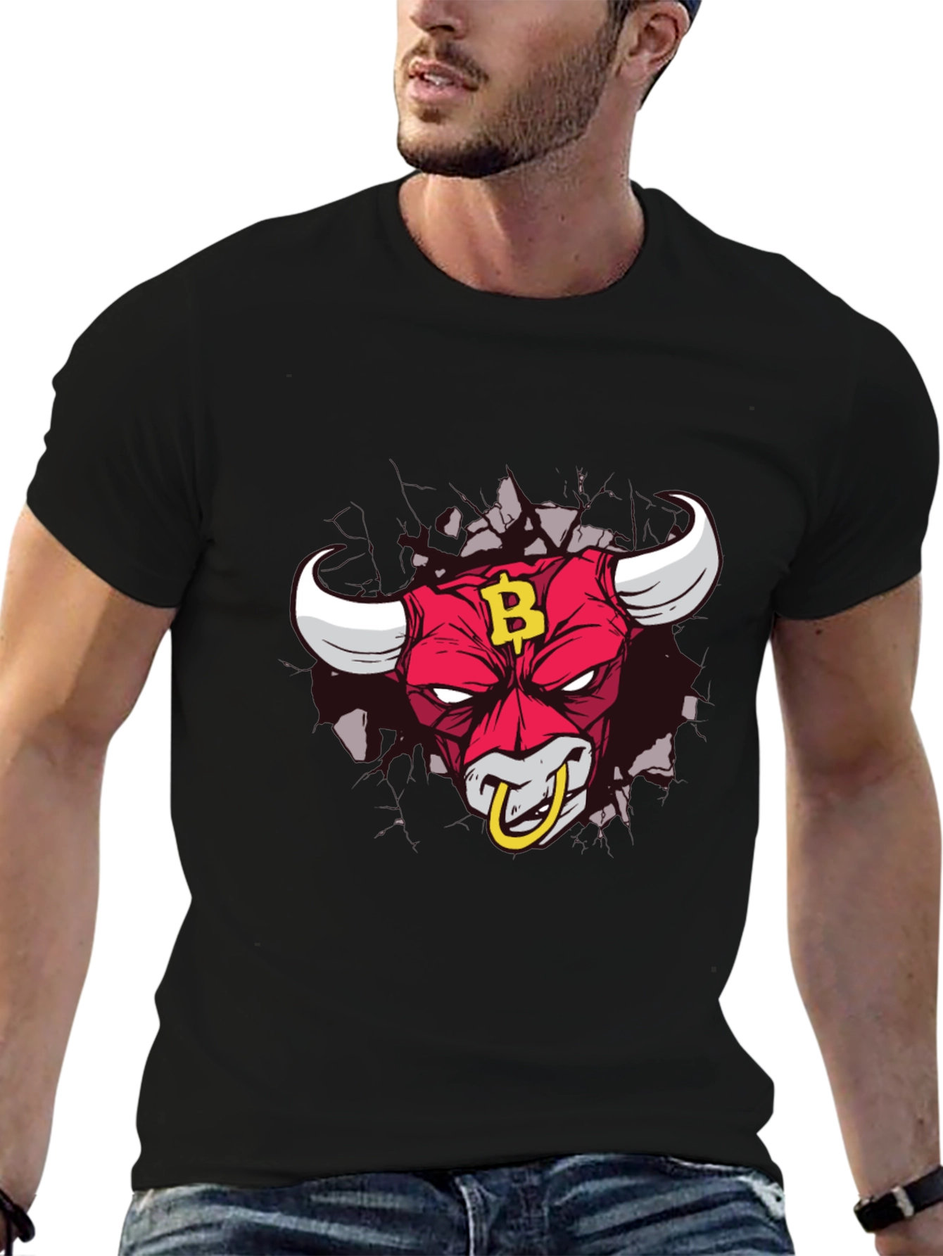 Bitcoin Bull T-Shirt - Crypto Design Tee