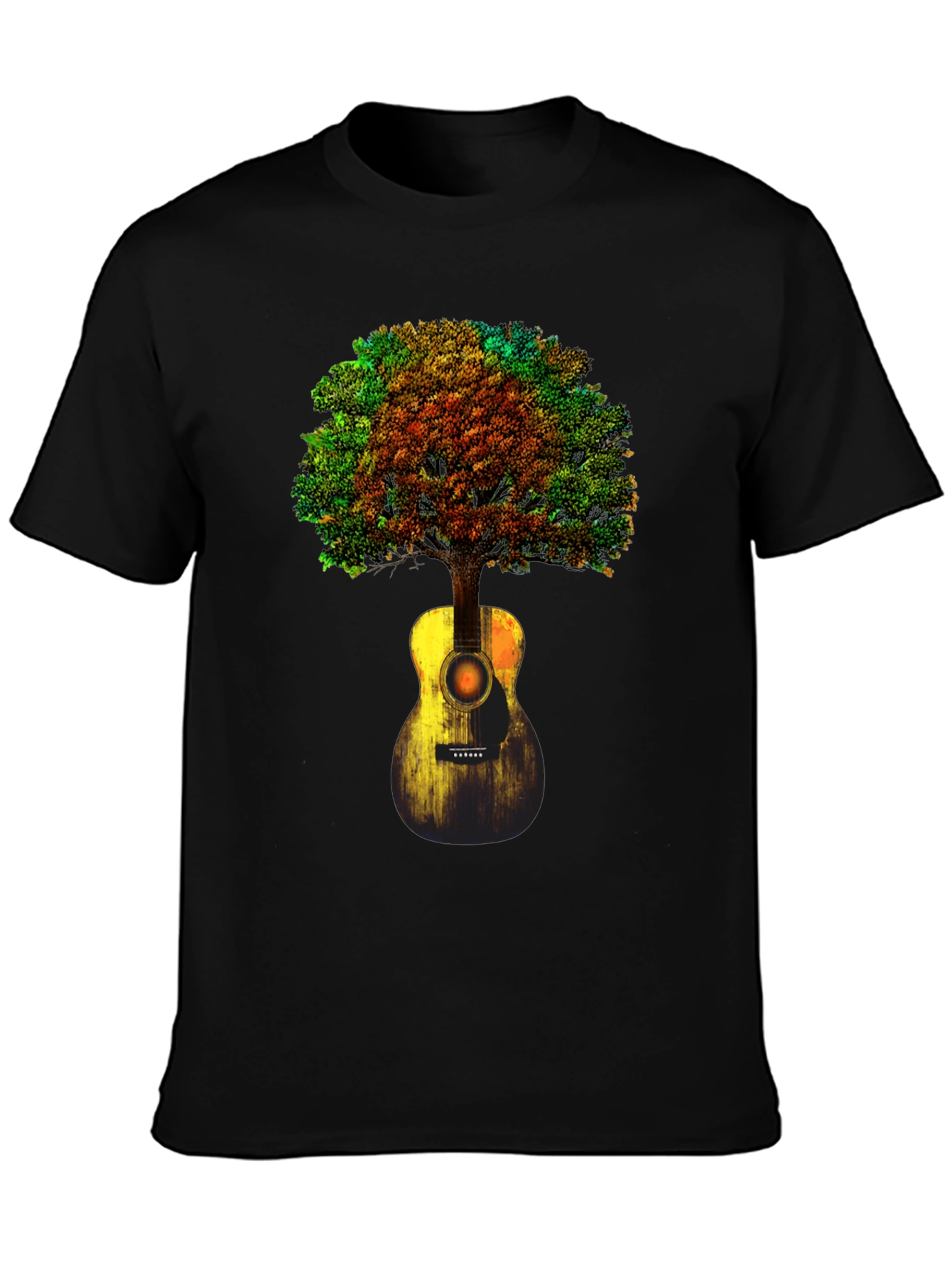 Guitar Tree Graphic T-Shirt - Music Lover Tee