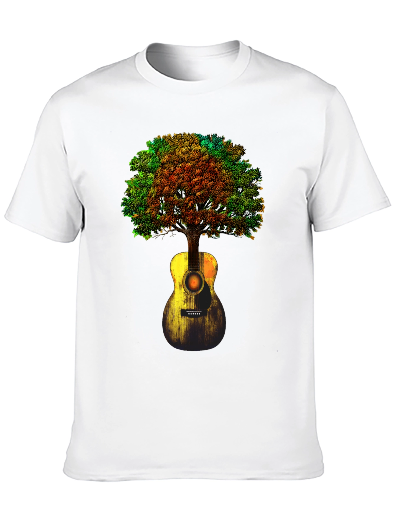 Guitar Tree Graphic T-Shirt - Music Lover Tee