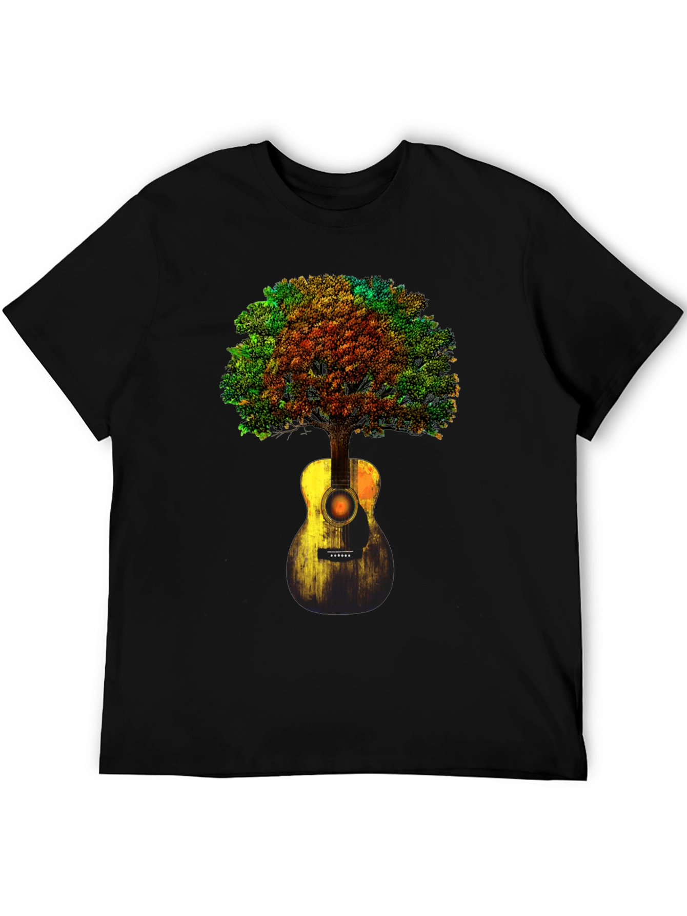 Guitar Tree Graphic T-Shirt - Music Lover Tee