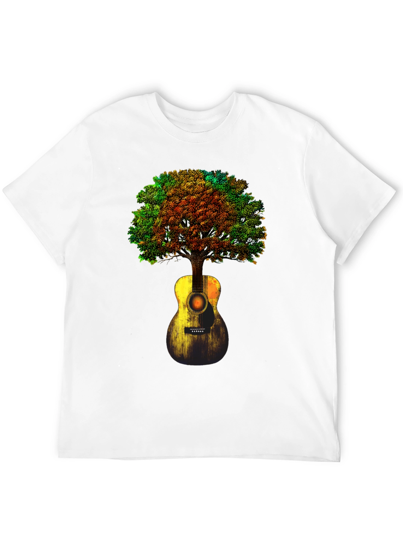 Guitar Tree Graphic T-Shirt - Music Lover Tee