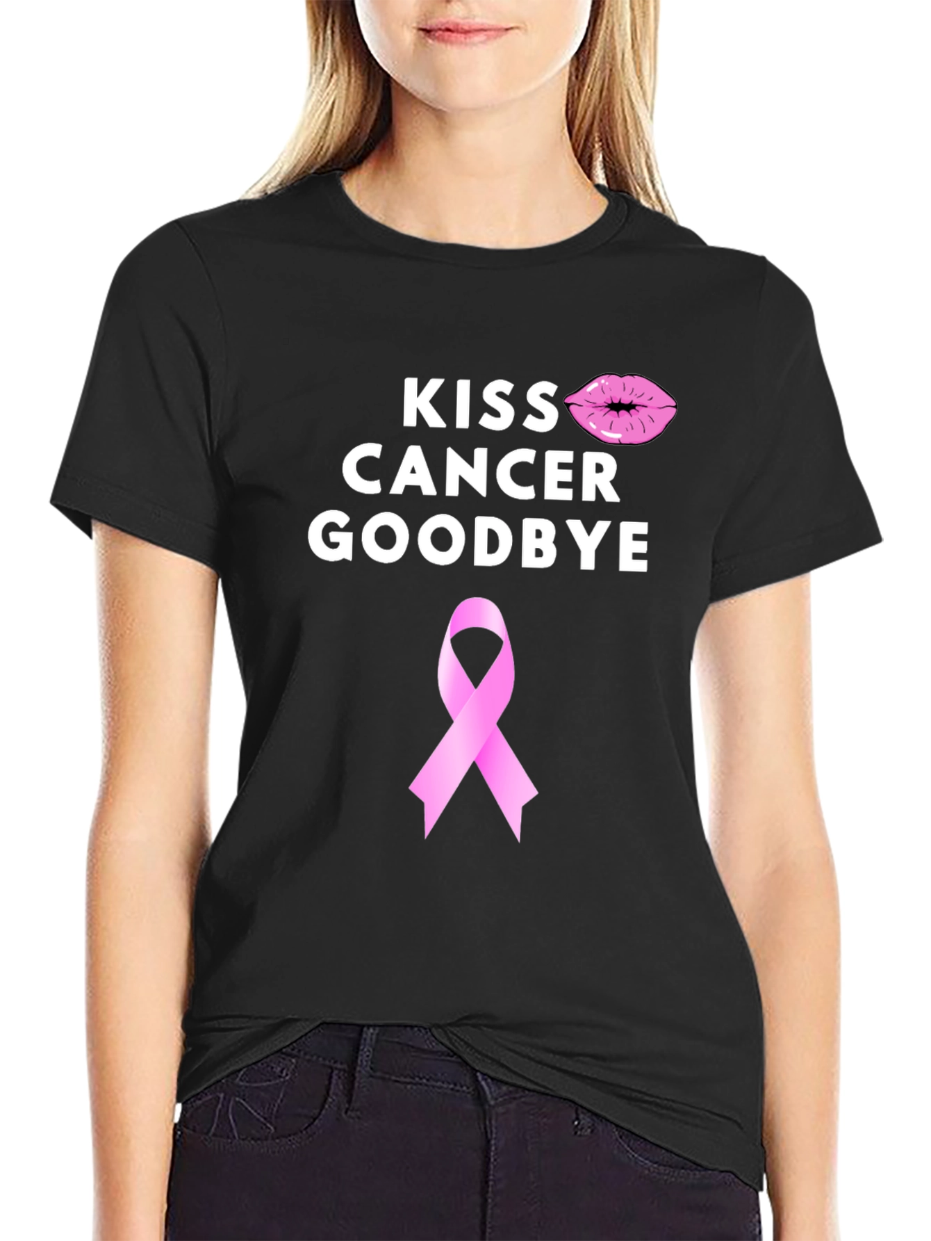 Kiss Cancer Goodbye Awareness T-Shirt