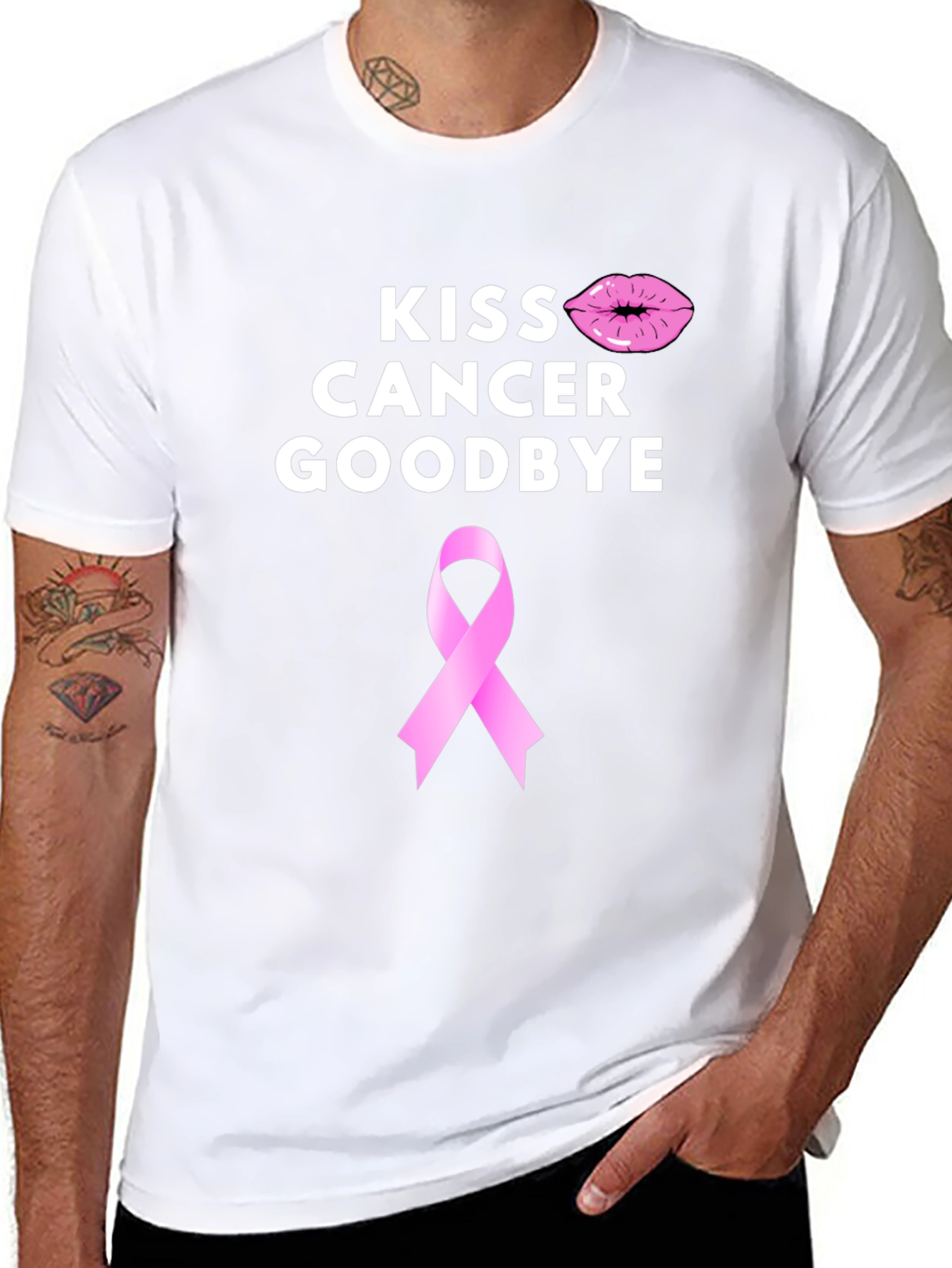 Kiss Cancer Goodbye Awareness T-Shirt
