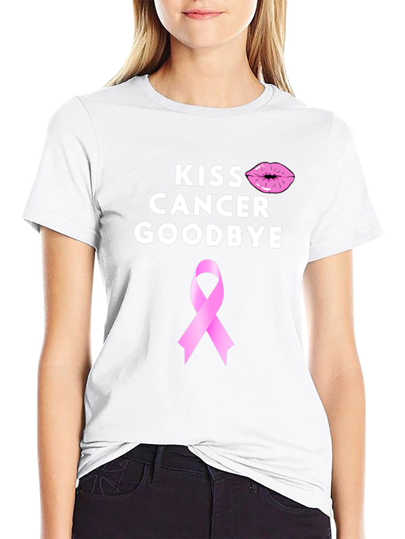 Kiss Cancer Goodbye Awareness T-Shirt